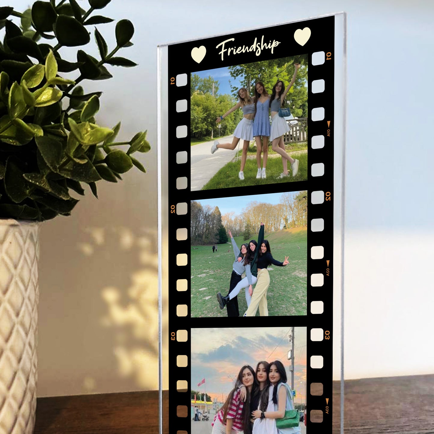 Personalised Gift For Best Friend Freestanding Photo Plaque