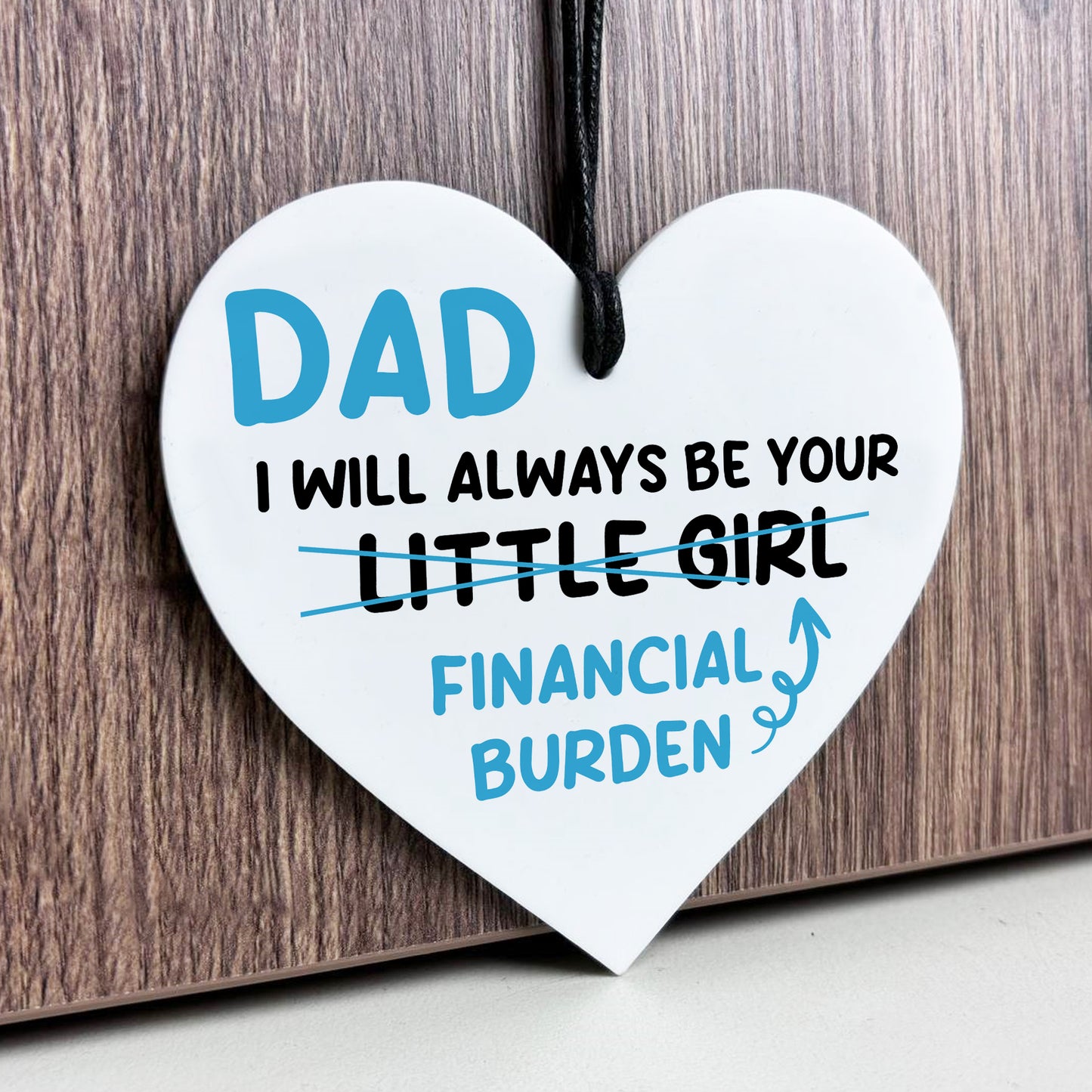 Funny Joke Dad Gift From Daughter Daddys Little Girl Plaque