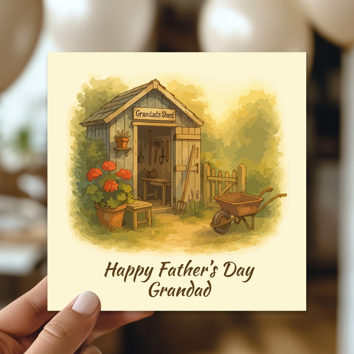 Cute Fathers Day Card For Grandad From Granddaughter Grandson