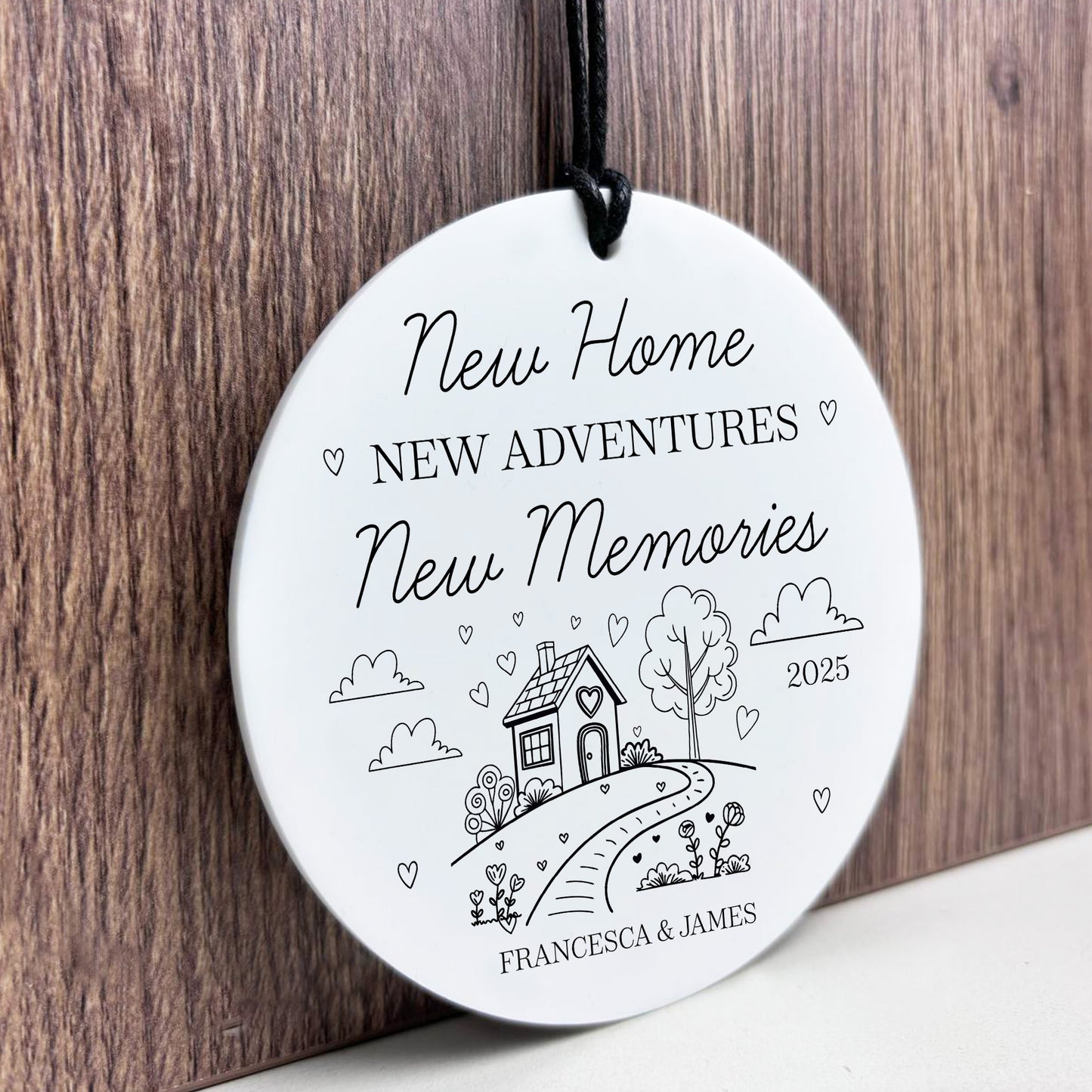 New Home Gift For Couple Personalised Sign Congratulations Gift