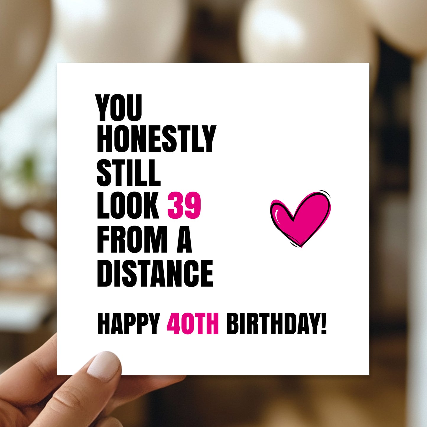 Funny 40th Birthday Card For Women Cards For 40th Birthday