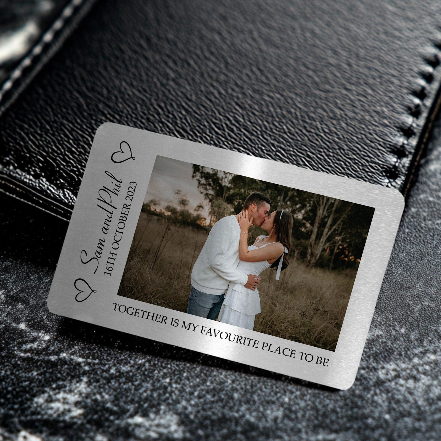 Personalised Metal Wallet Card Gift For Boyfriend Husband