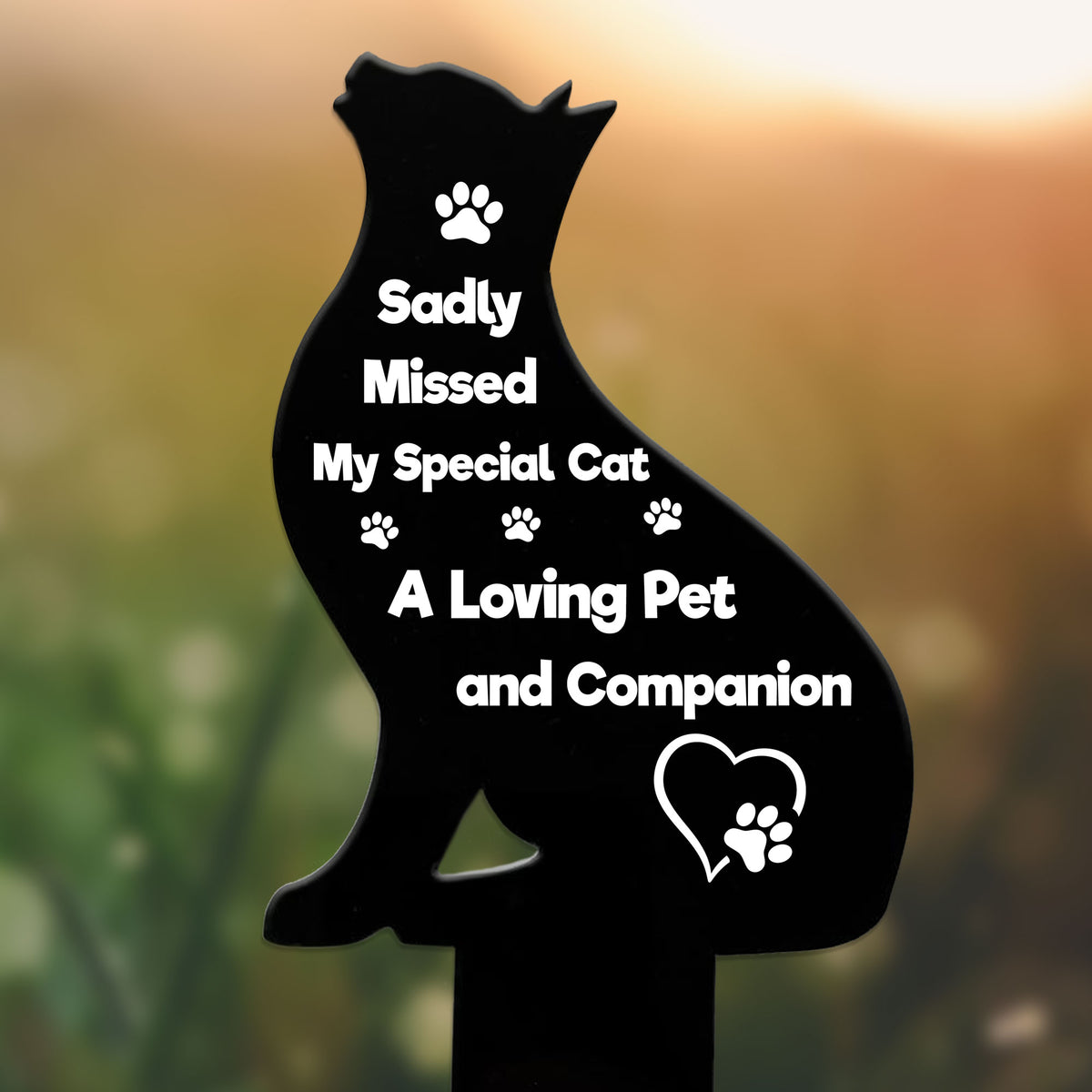 Cat Memorial Plaque Cat Memorial Stake Cat Memorial Grave Marker