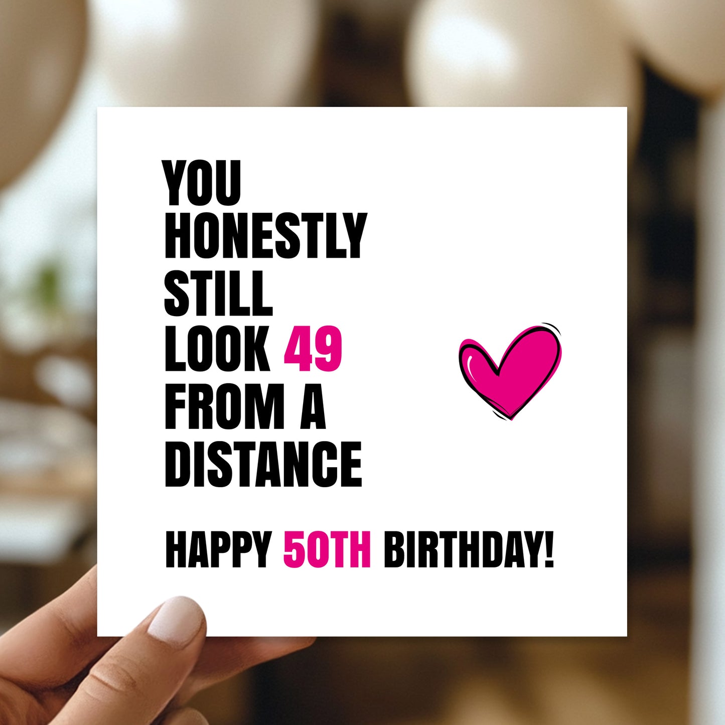Funny 50th Birthday Card For Women Cards For 50th Birthday