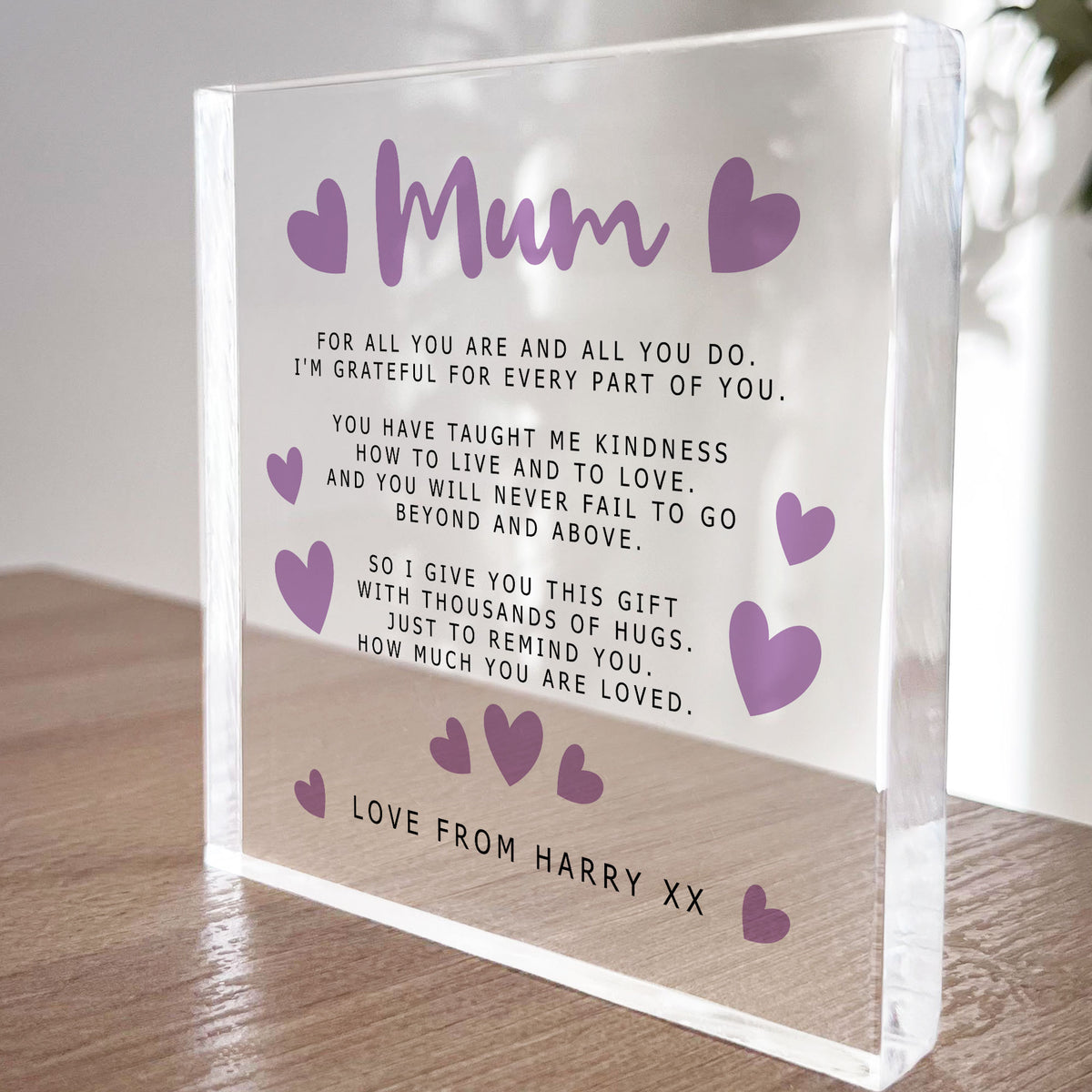 Personalised Gifts for Mum Birthday Gift from Daughter Son