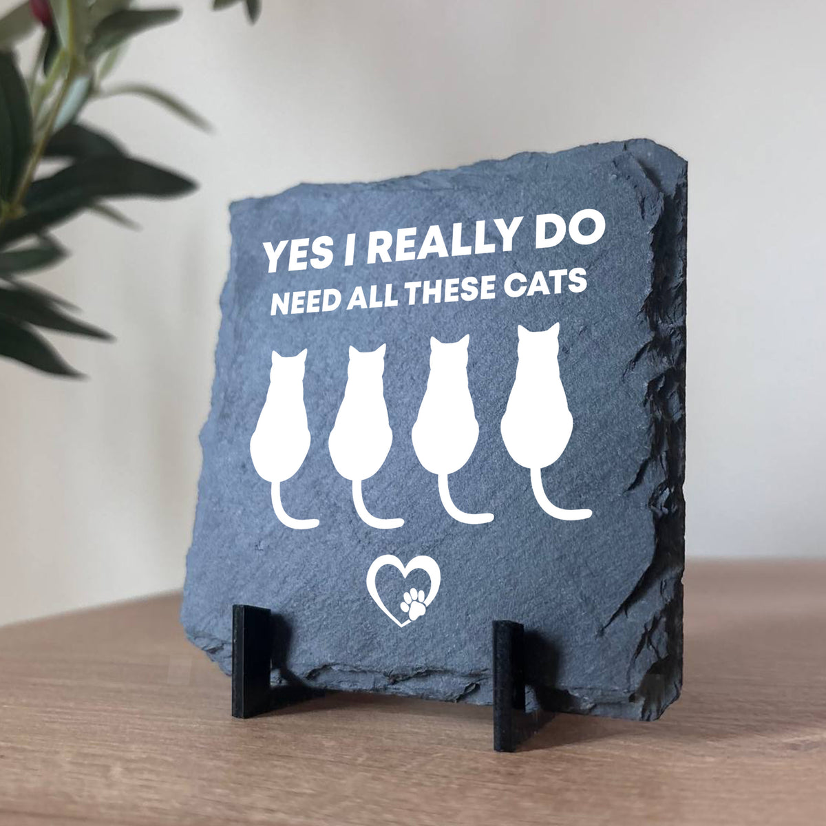 Funny Cat Sign Slate Plaque Gift For Cat Owners Cat Gifts