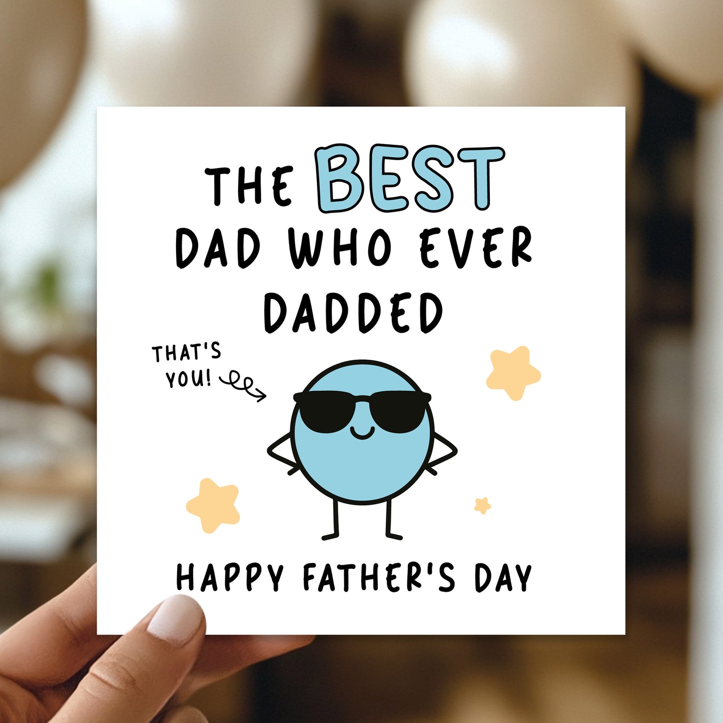 Father's Day Card Best Dad Novelty Card For Fathers Day