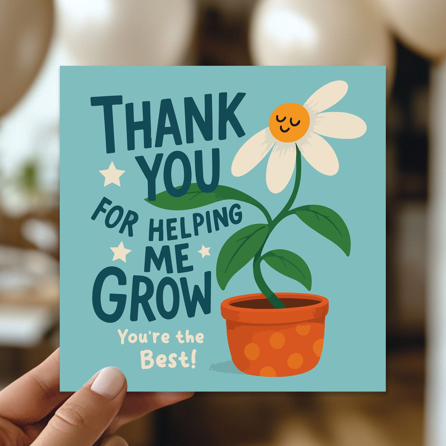 Teacher Thank You Card from Kids Teacher Appreciation Cards