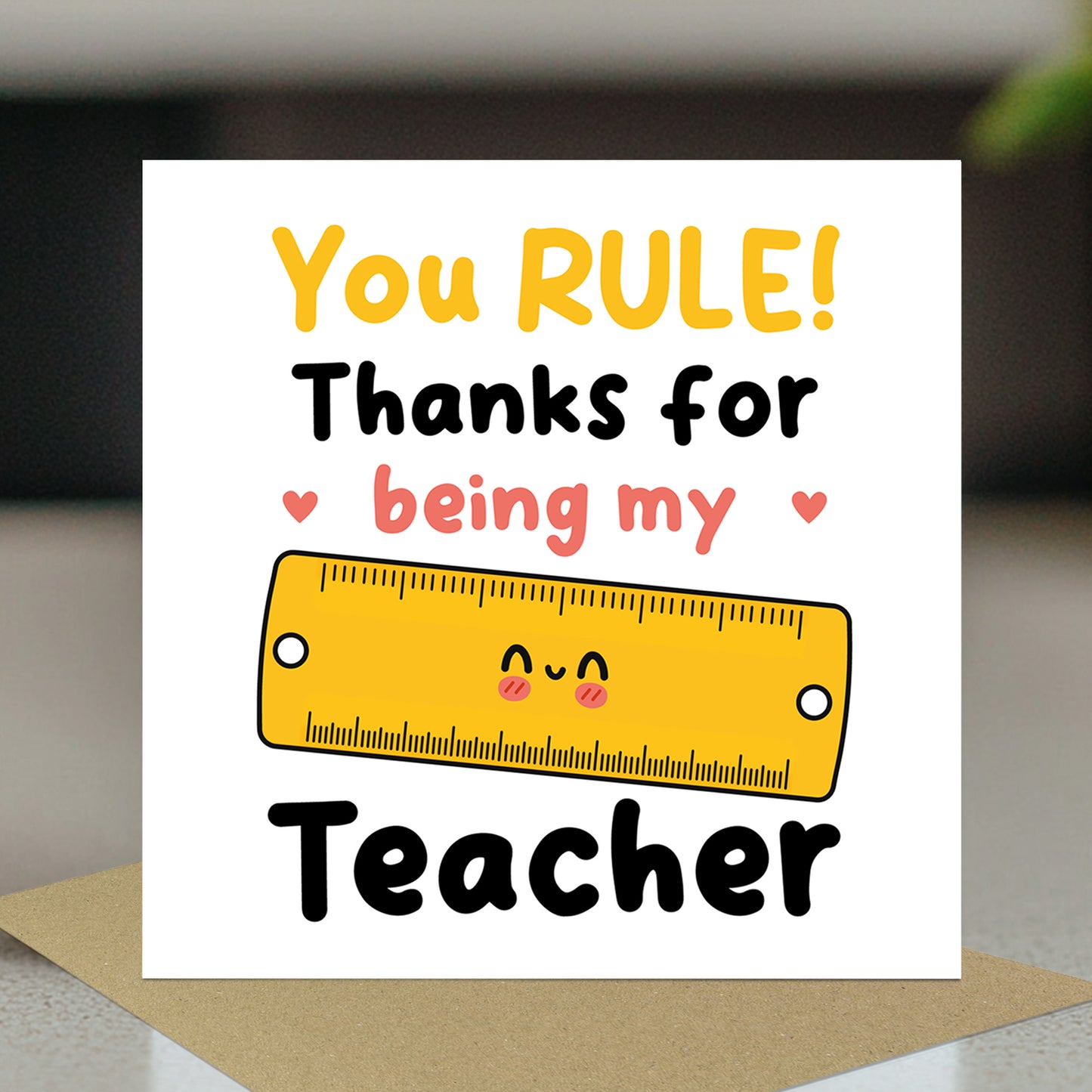 Thank You Teacher Cards Multipack of 6 Best Teacher Cards End