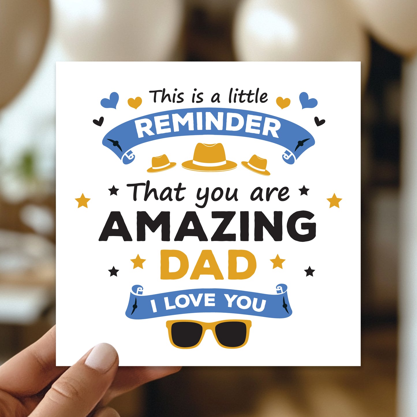 Dad Card For Fathers Day With Envelope Included Birthday Card