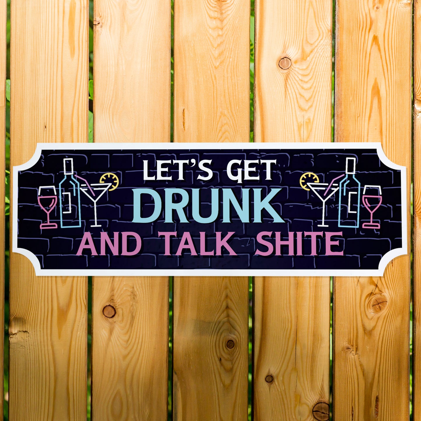 FUNNY Home Bar Sign For Garage Man Cave Shed Sign Neon Effect
