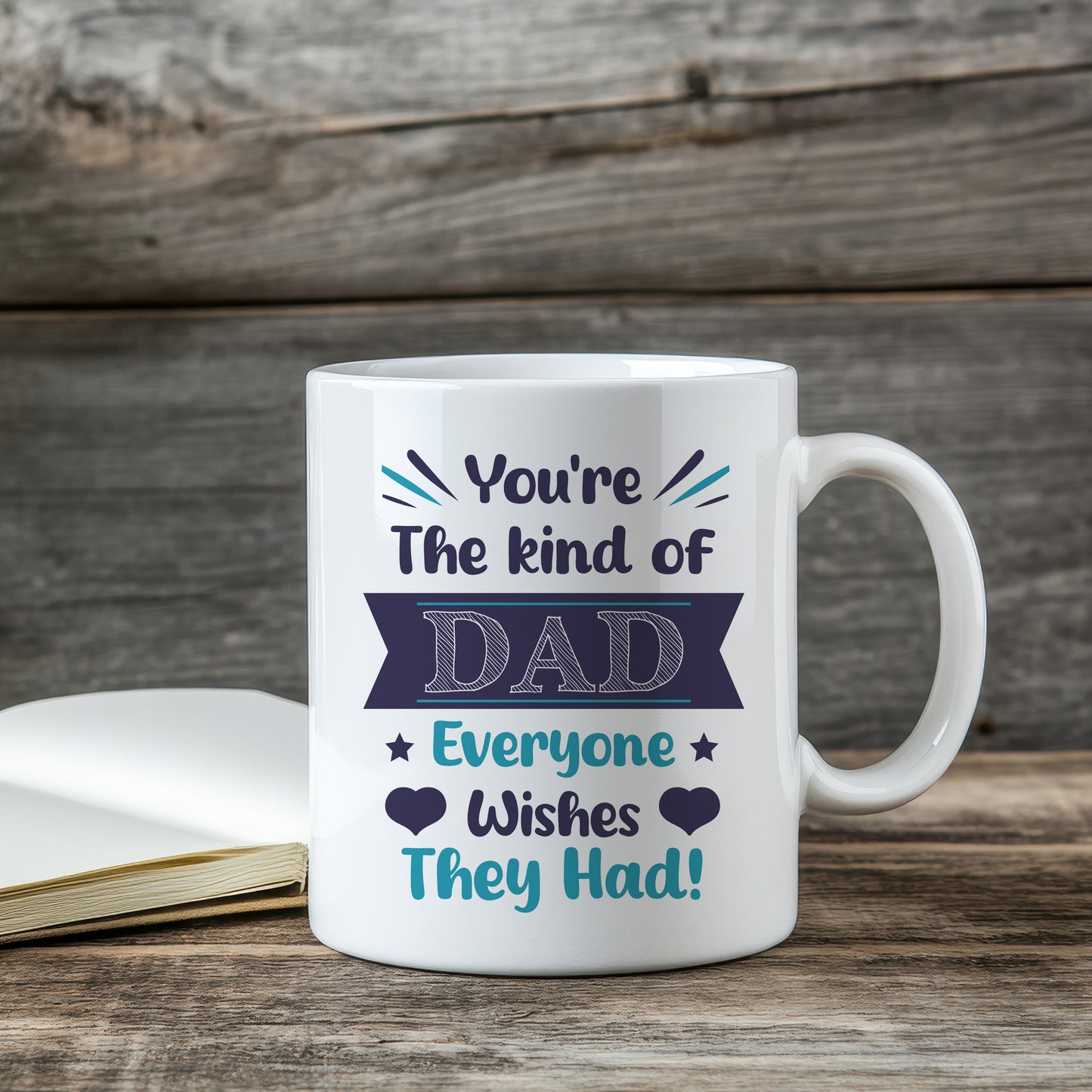 Dad Ceramic Mug Gift From Daughter and Son Novelty Father's Day