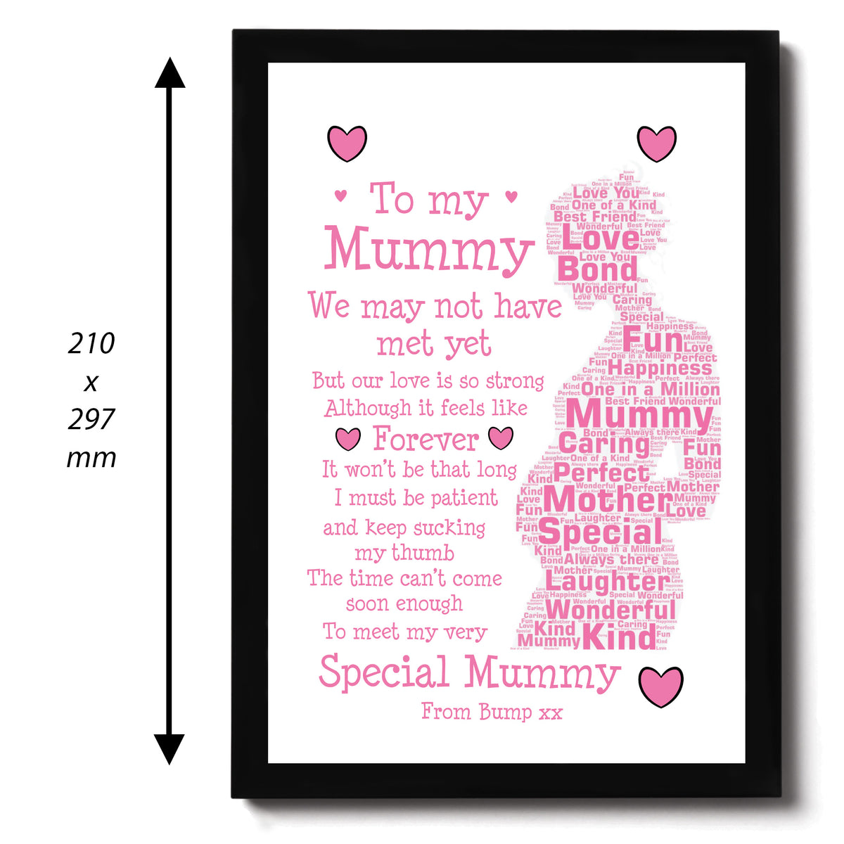 Personalised Mummy To Be Gift For Mothers Day From Bump Frame