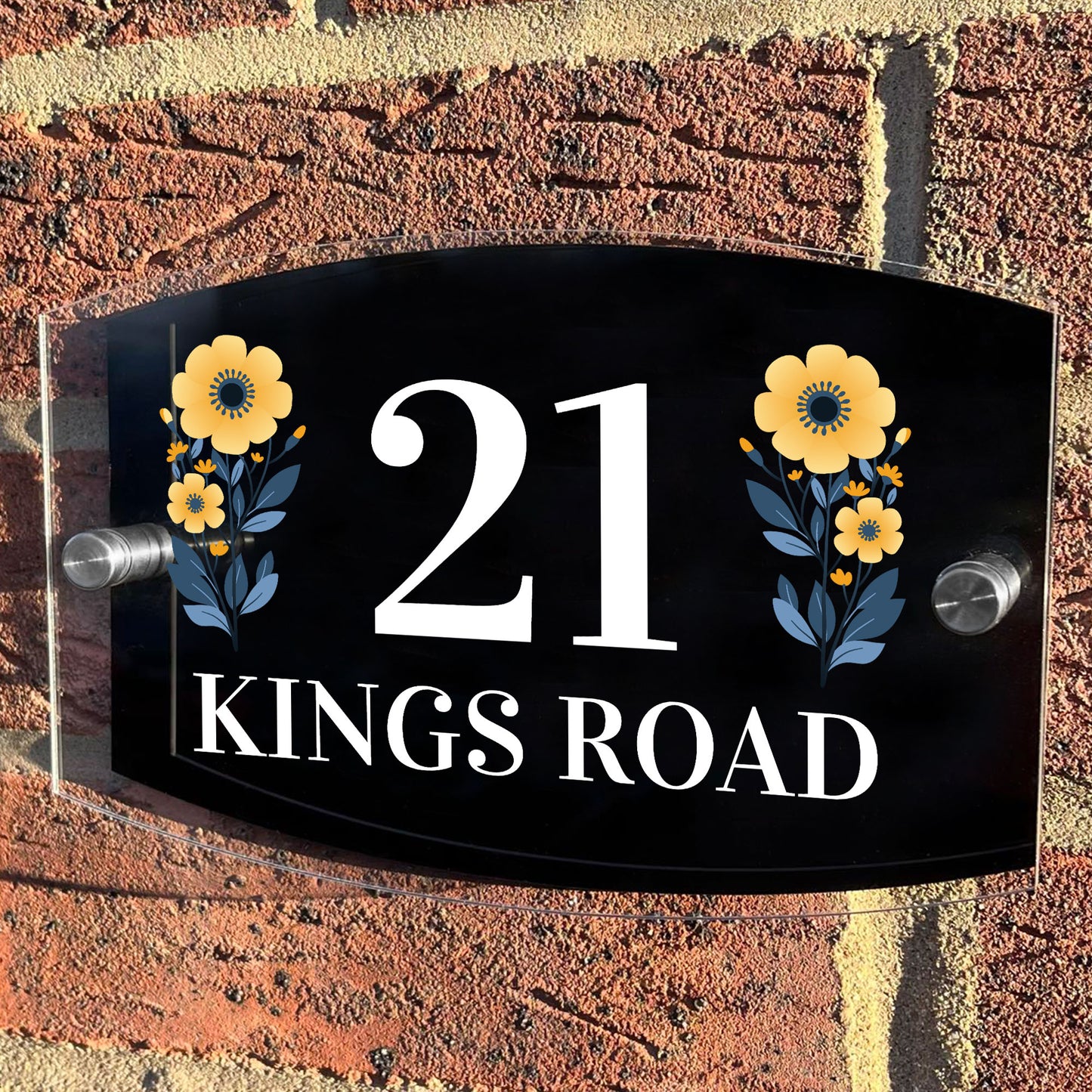 Contemporary House Sign Plaque Door Number Address Road Number