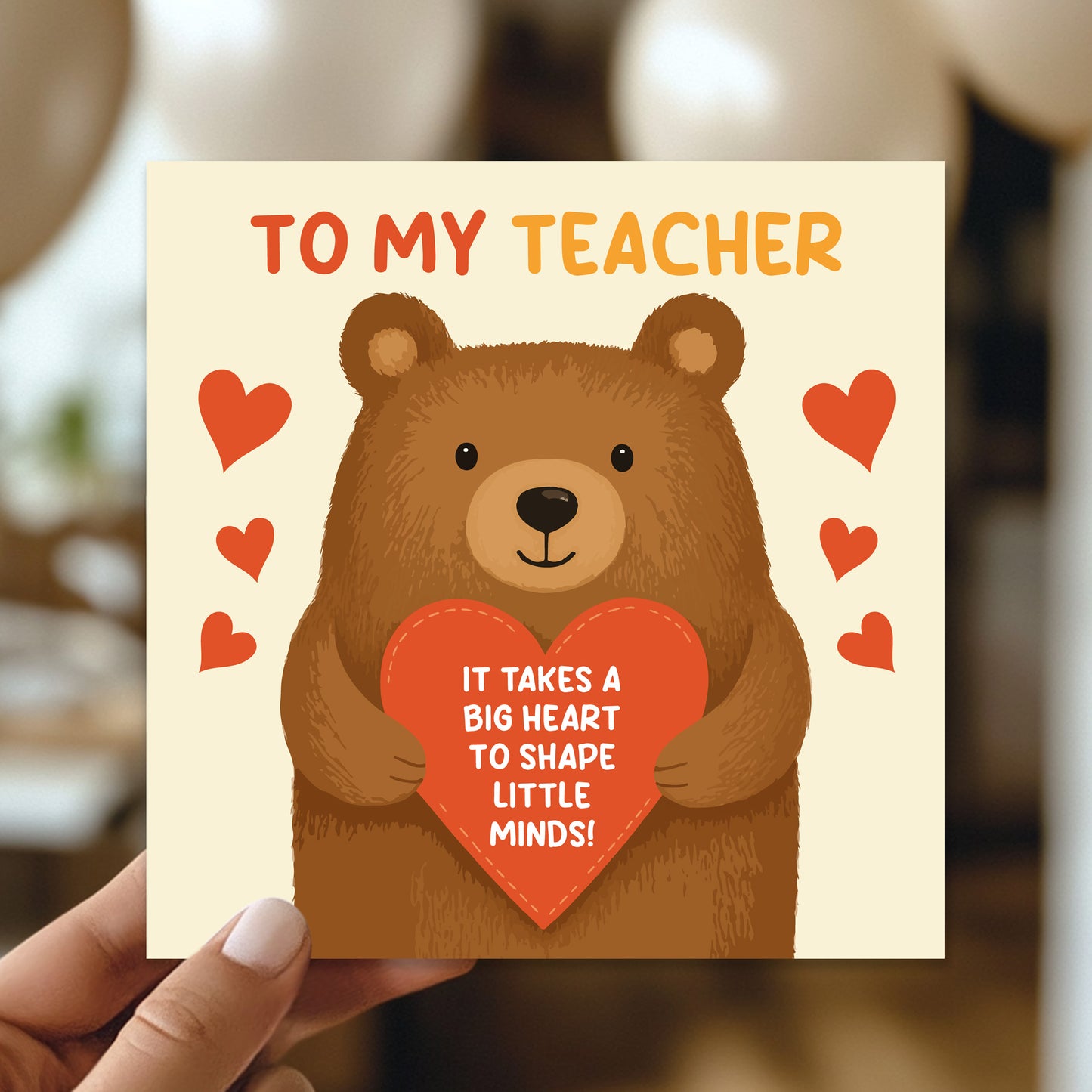 Thank You Teacher Card Teacher Thank You Cards From Kids