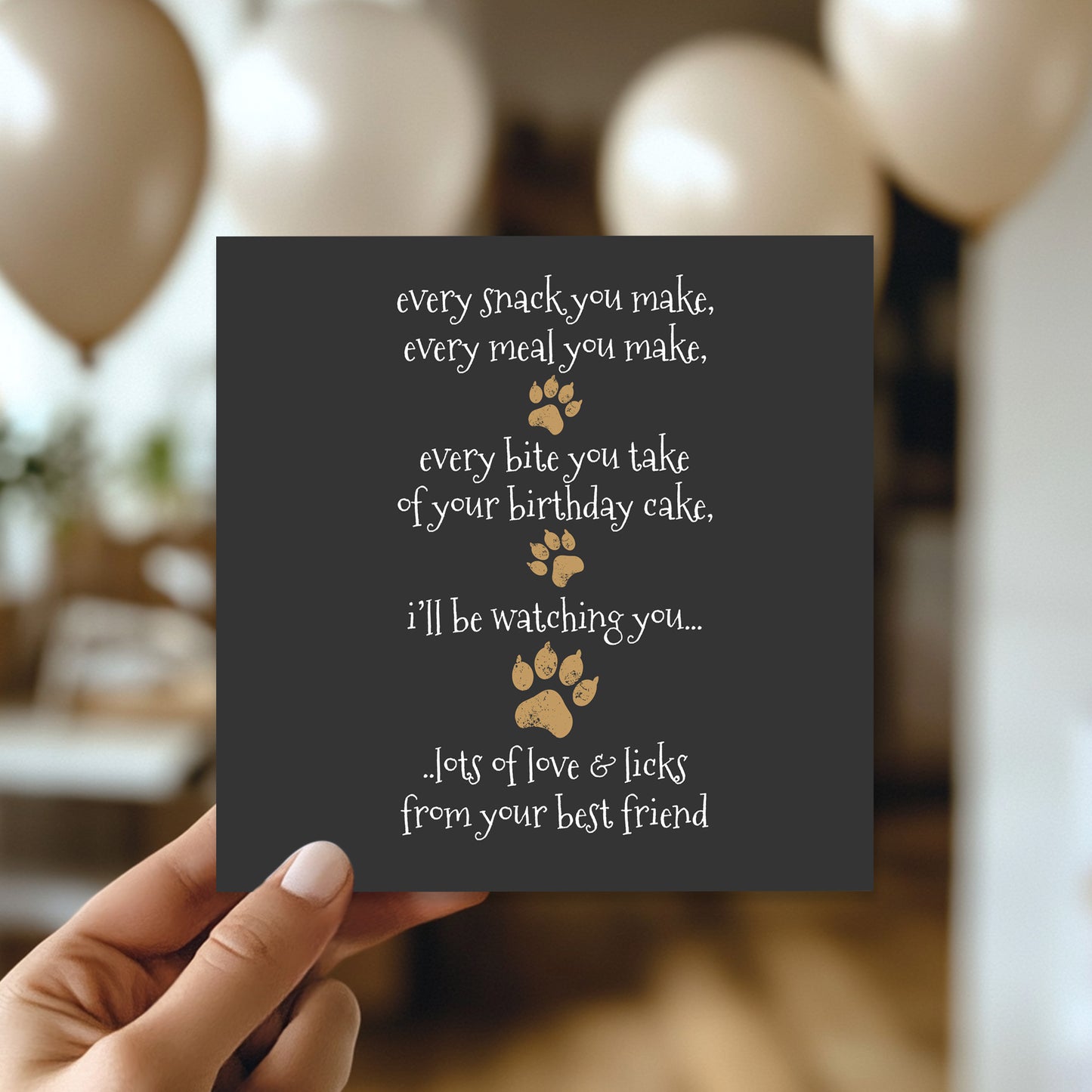 Funny Happy Birthday Card From The Dog Birthday Card For Mum Dad