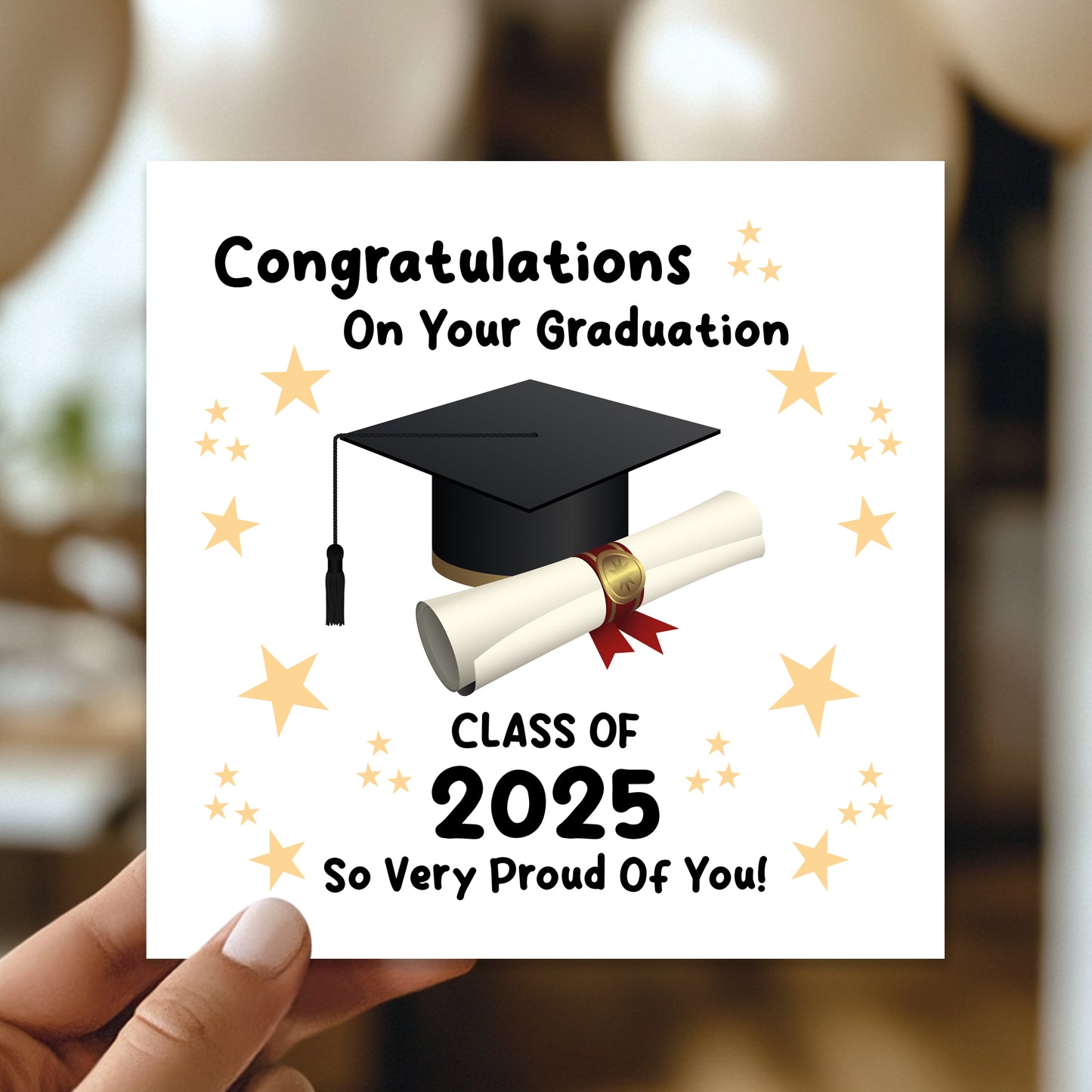 Personalised Graduation Card For Daughter Son Proud Of You Card