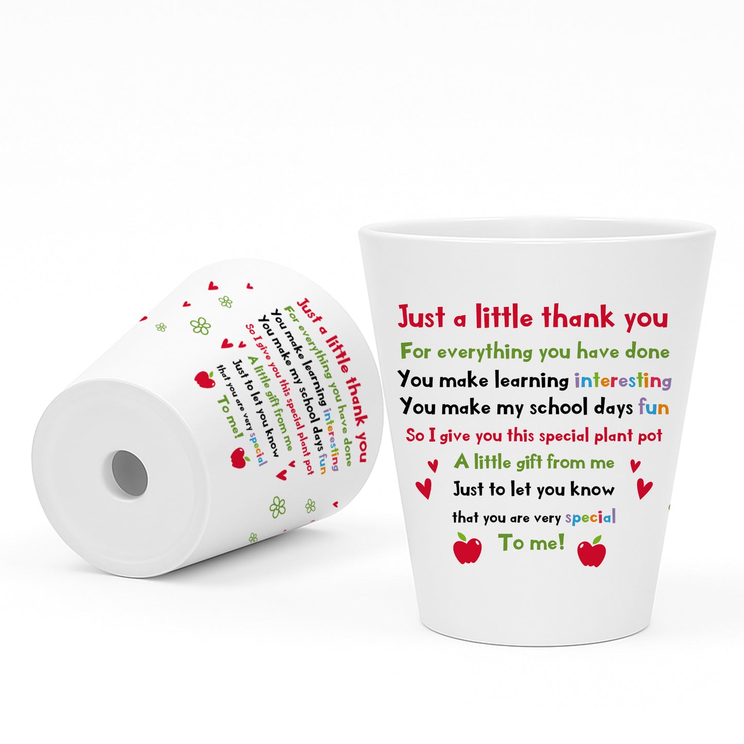 THANK YOU GIFT For Teacher Plant Pot 10cm x 9cm Gift For Teacher