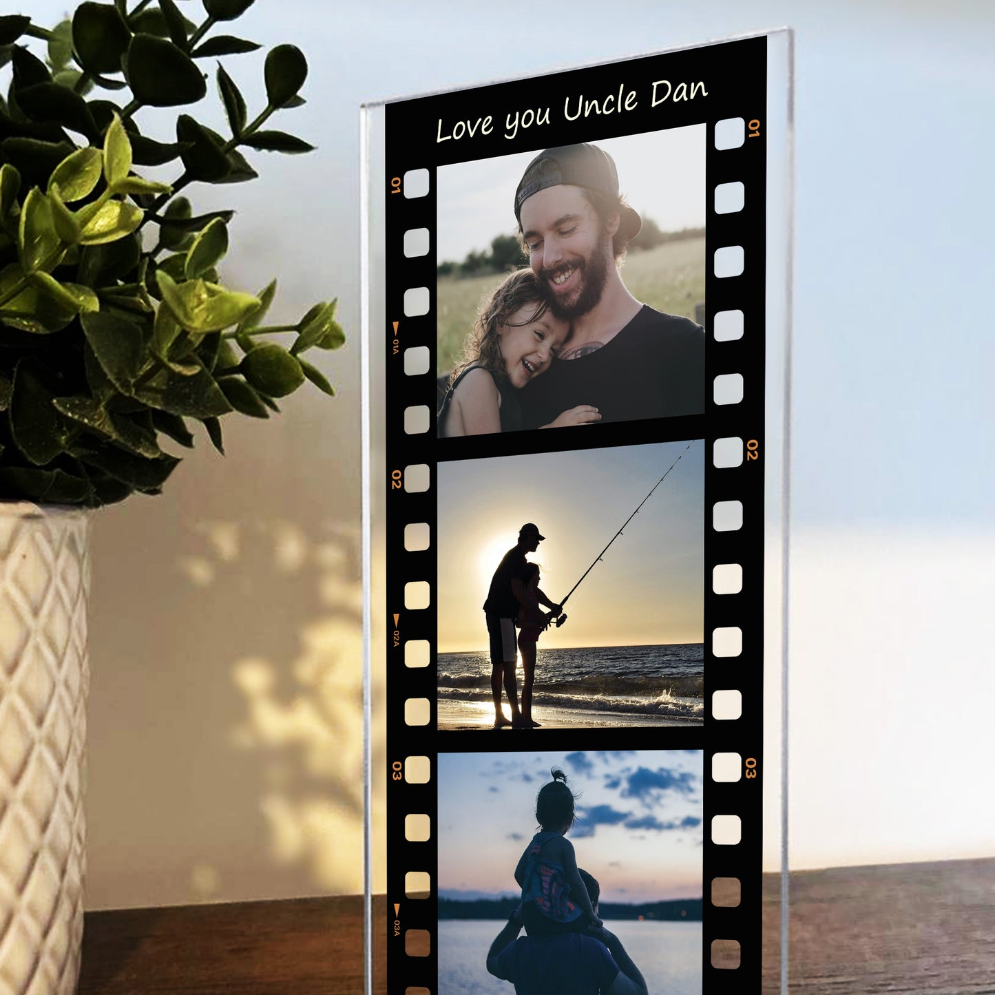 Personalised Love You Uncle Gift Birthday Fathers Day Collage