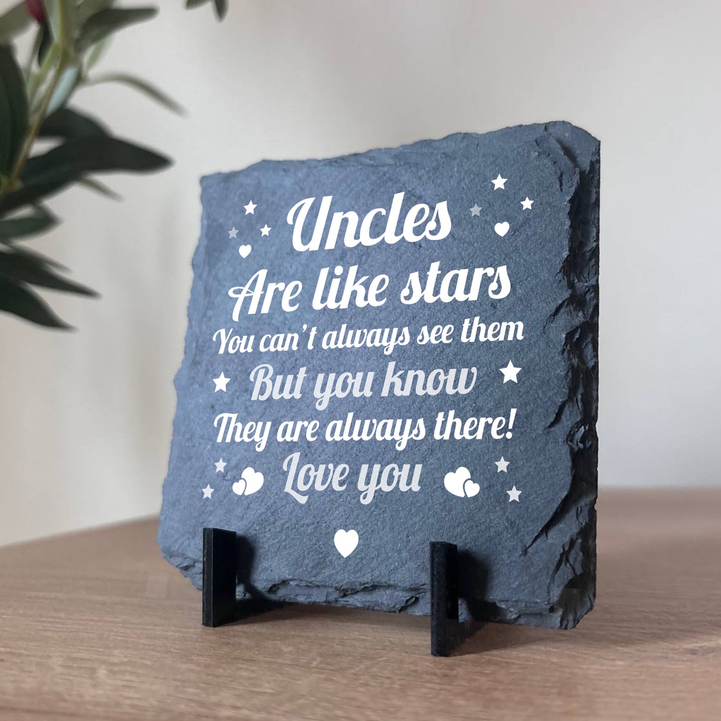 Uncle Gifts from Niece Nephew Slate Plaque Uncle Birthday Gifts