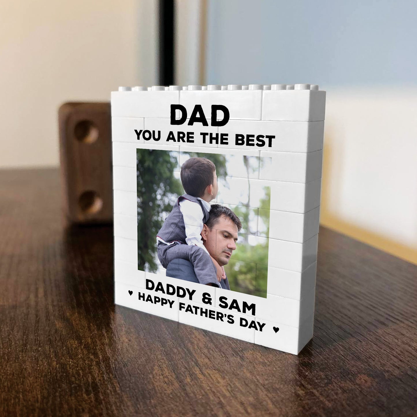 Daddy Gift Best Dad Gift Brick Photo Block Fathers Day Gift