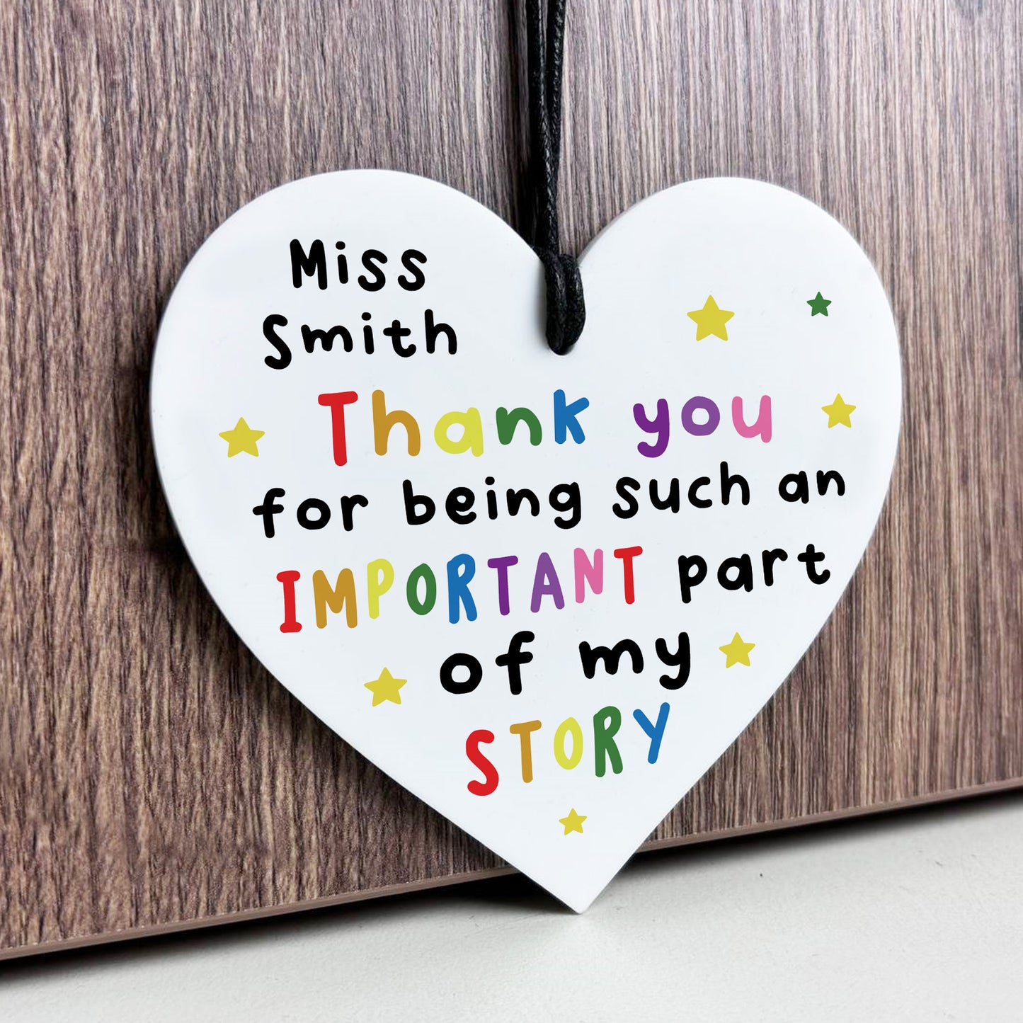 Personalised Gift For Teacher Teaching Assistant Important Part