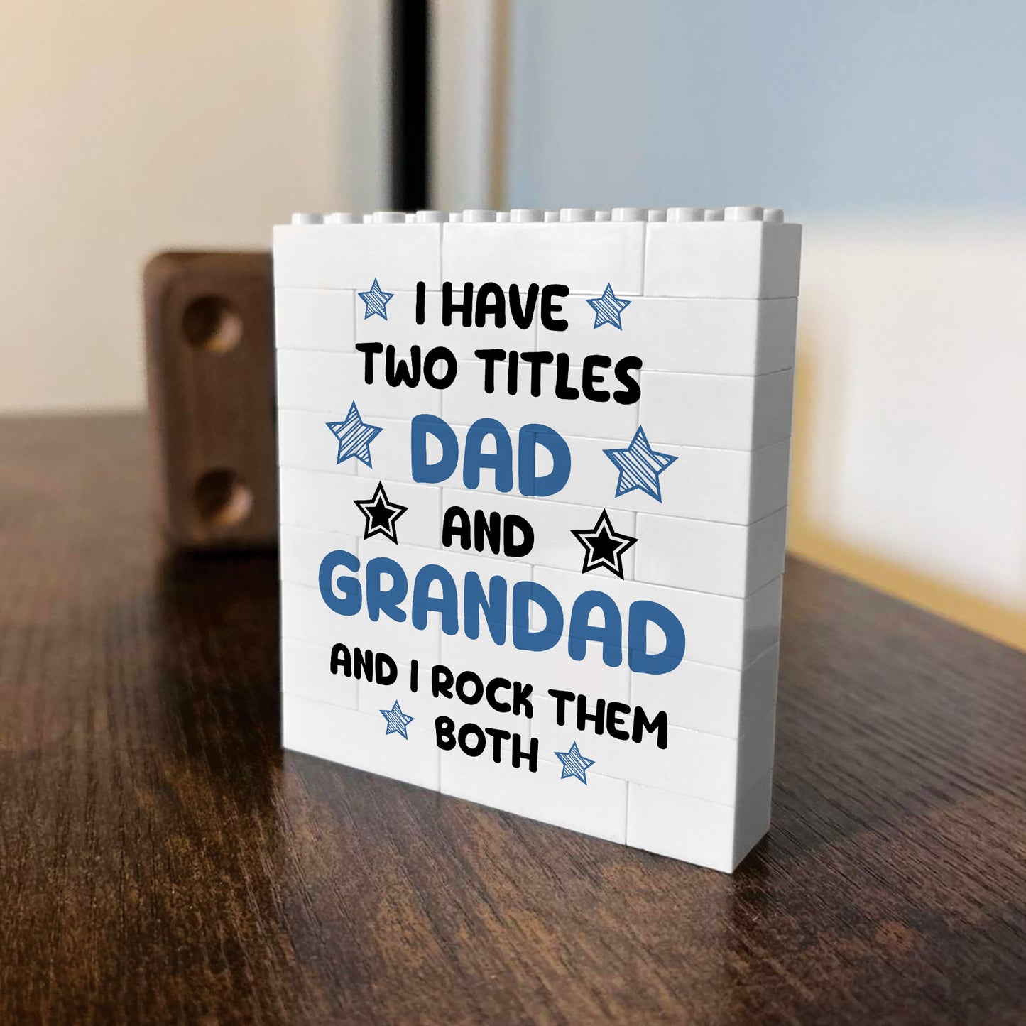 Funny Dad Grandad Gift For Fathers Day Birthday Building Block