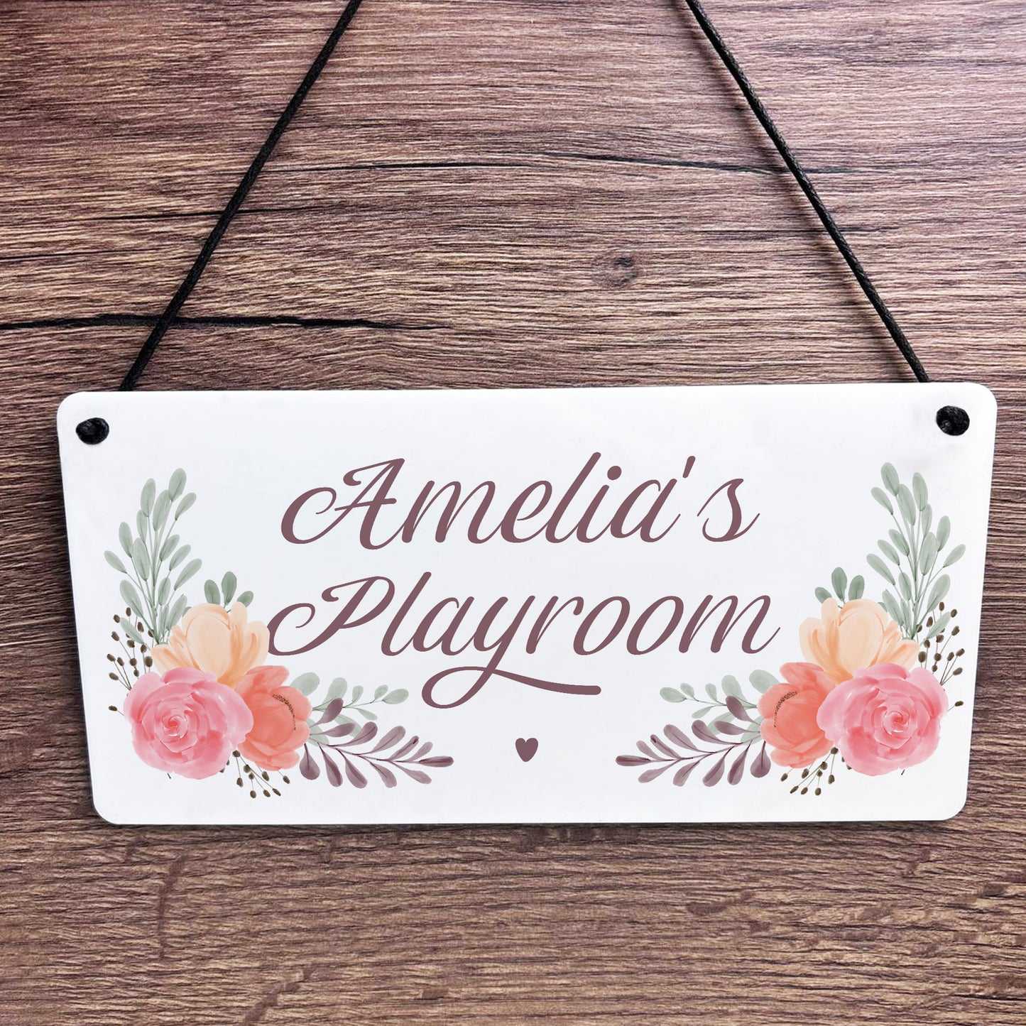 Personalised Kids Playroom Sign For Indoor Gift For Children