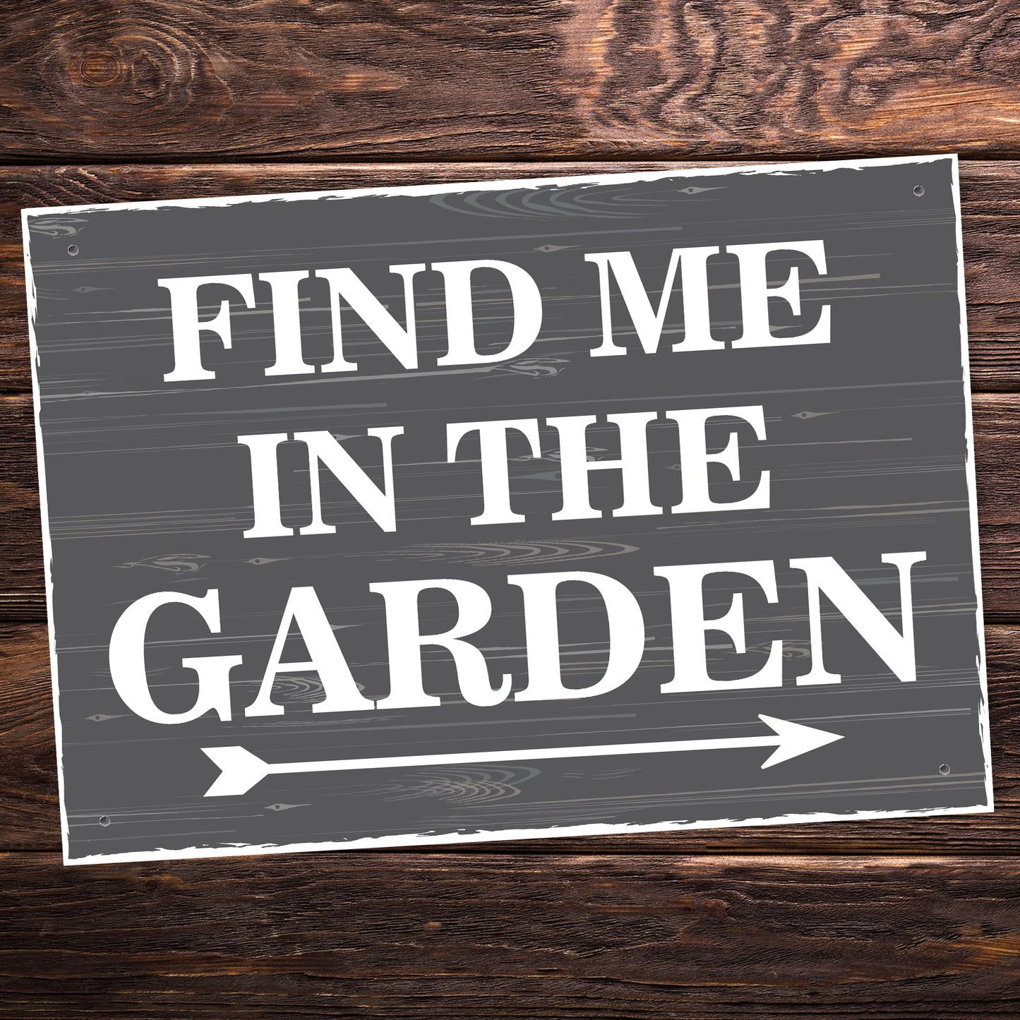 Garden Signs And Plaques FIND ME IN THE GARDEN SIGN Wall Sign