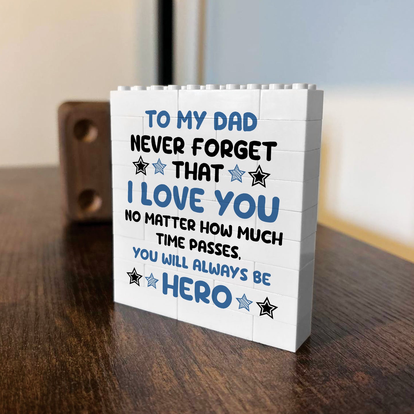 Dad Gift For Fathers Day Birthday Building Block Puzzle Gift