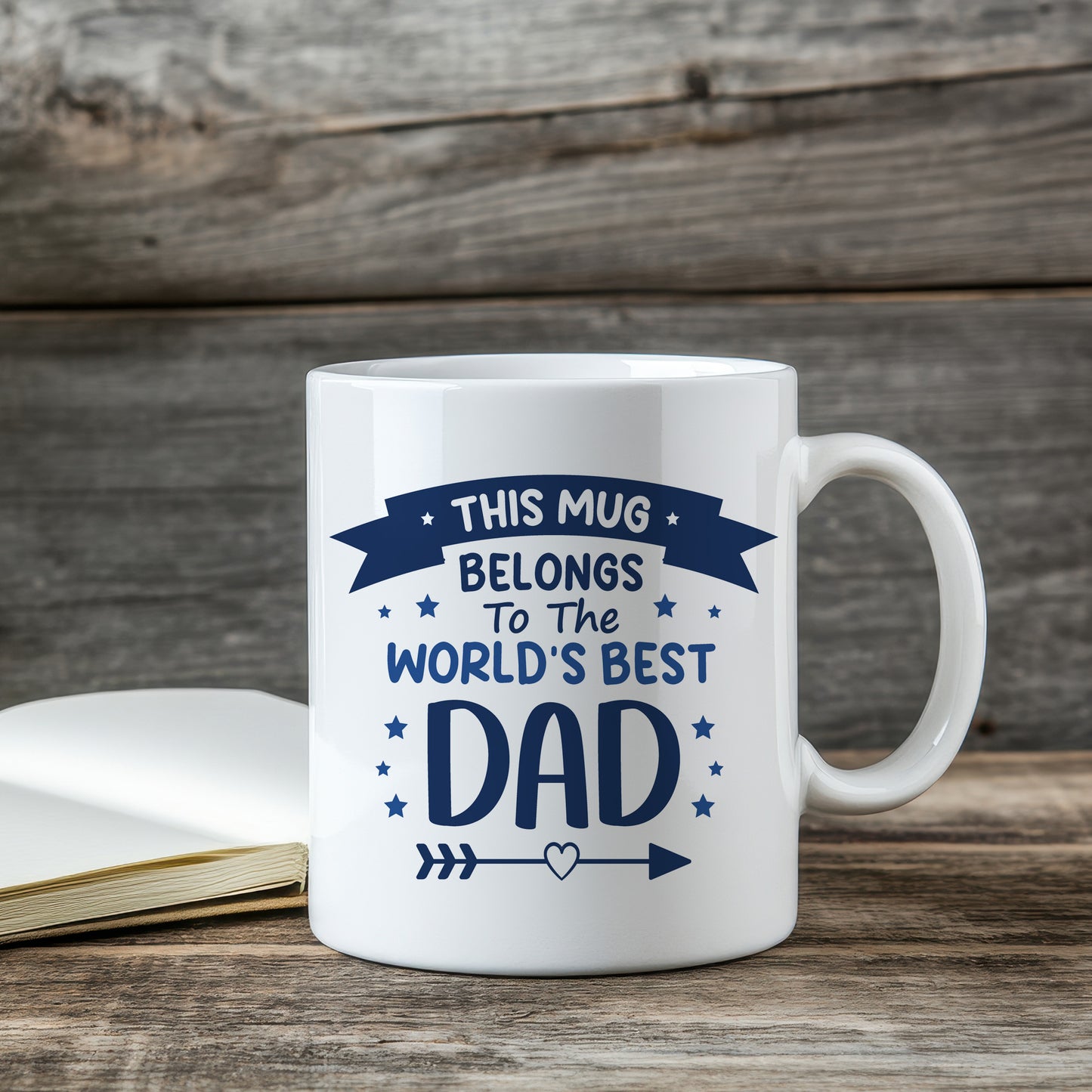 World's Best Dad Ceramic Coster Gift For Fathers Day Birthday