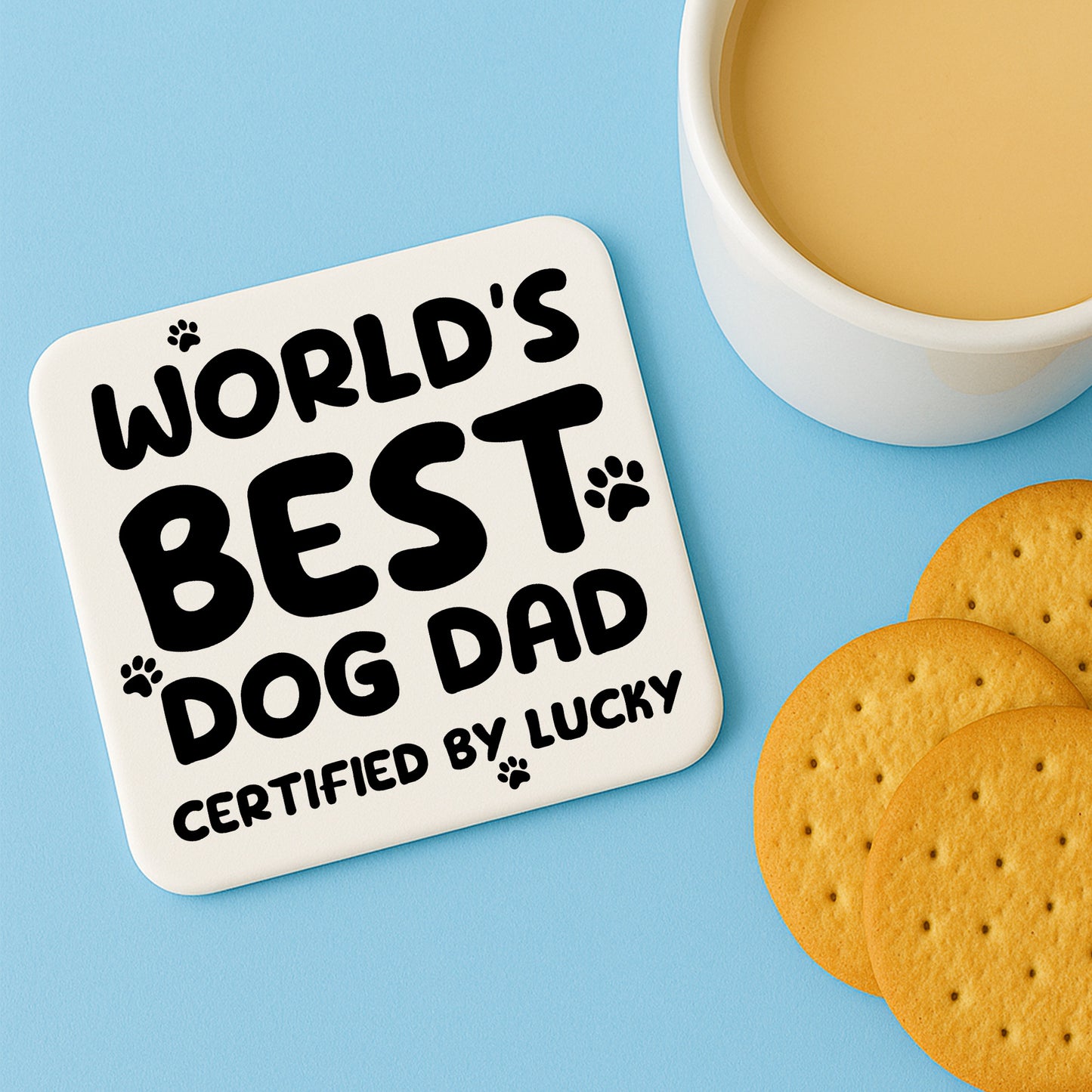 Fathers Day Gift For Worlds Best Dog Dad From Dog Puppy