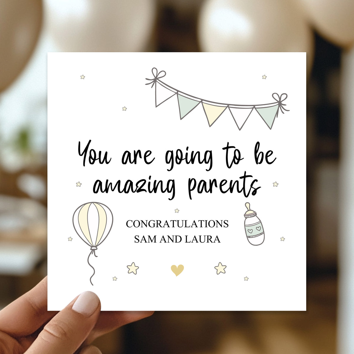 Personalised Pregnancy Card You Are Going To Be Amazing Parents