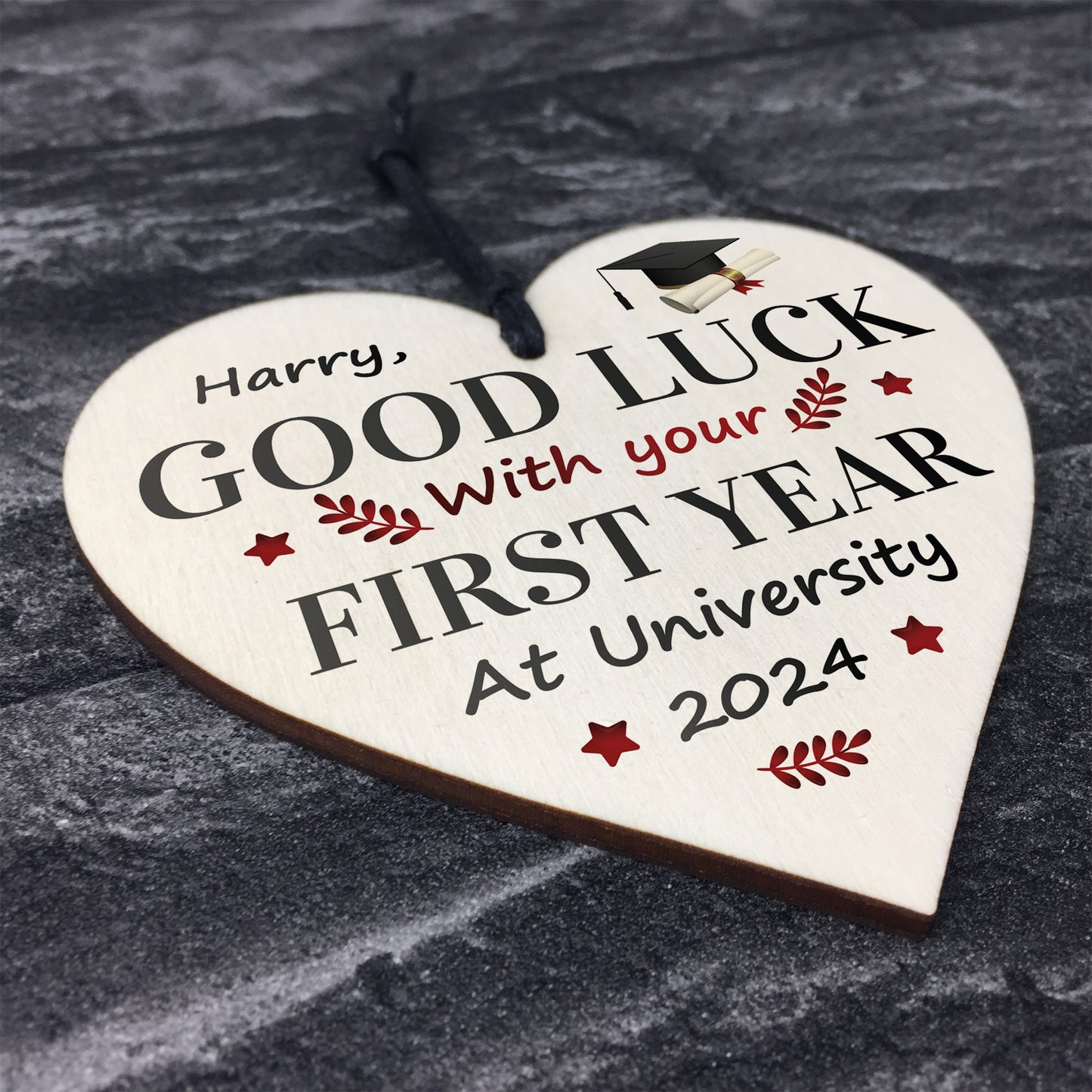 Personalised Good Luck First Year At University, Uni Gifts