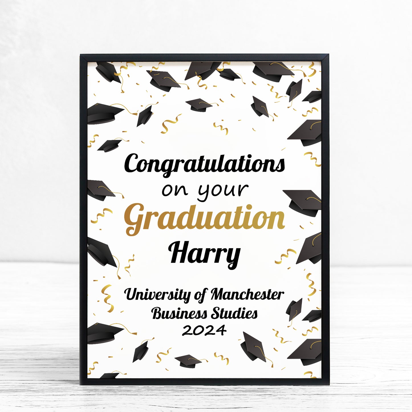 Personalised Graduation Gift Graduation Framed Print