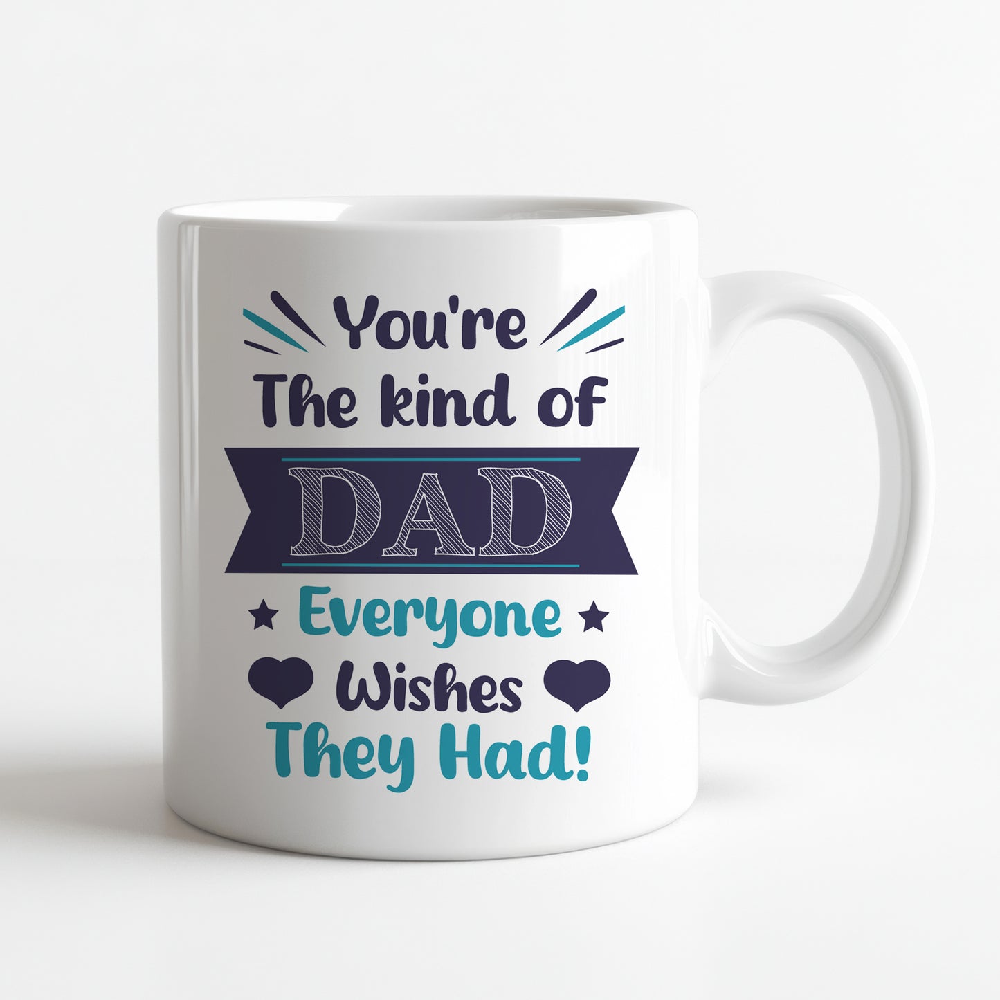 Fathers Day Mug and Coaster Set Gifts For Dad From Daughter Son