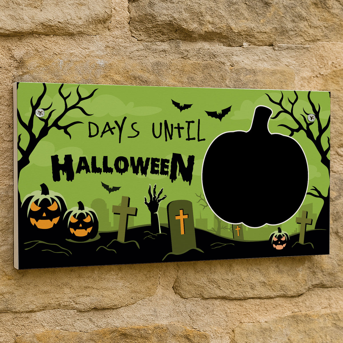 Halloween Countdown Plaque Decoration Days Until Halloween
