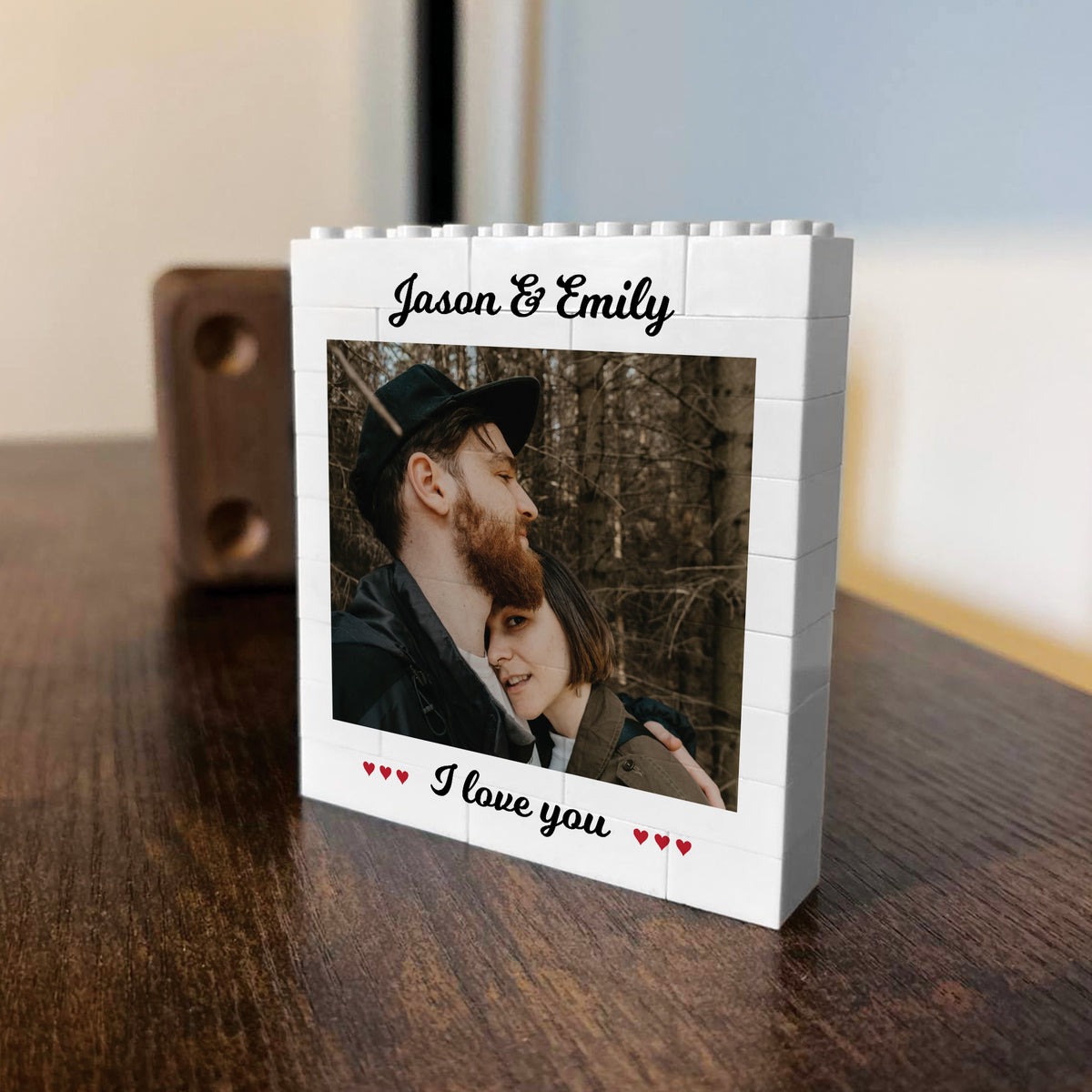 Couple Photo Block Gift for Boyfriend Girlfriend Husband