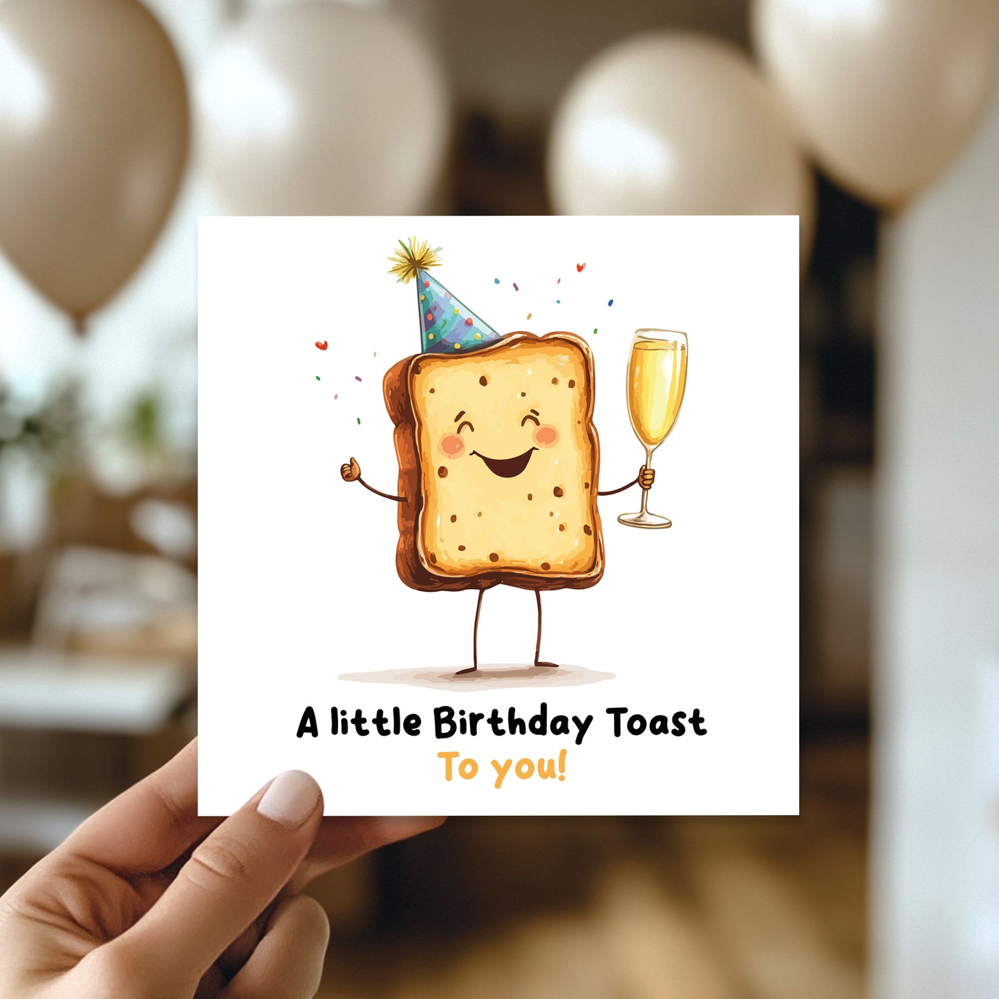 Funny Birthday Cards for Men and Women A Little Birthday Toast