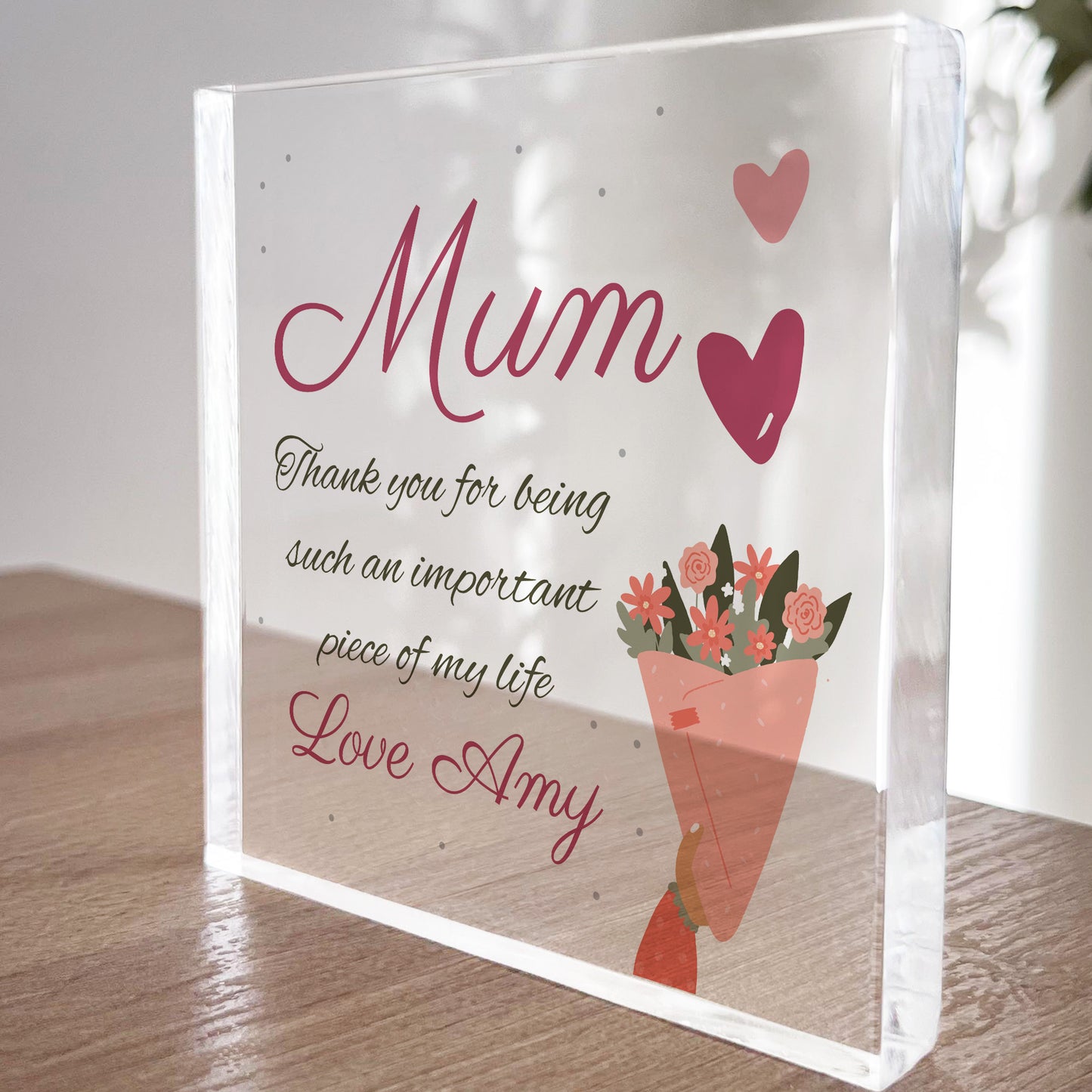 Thank You Gift For Mum on Mothers Day Birthday Personalised