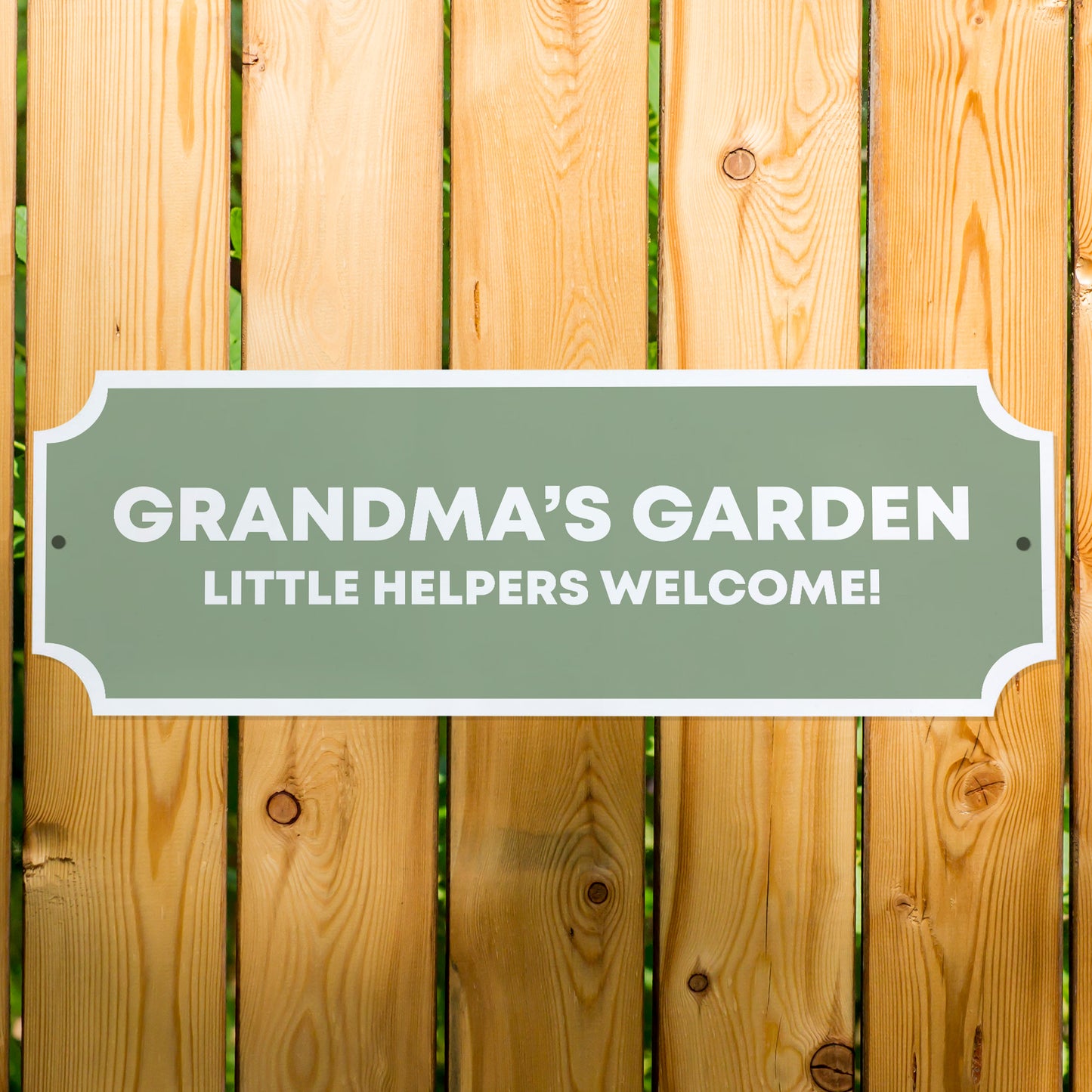 Personalised Garden Sign Hanging Door Wall Plaque Garden Signs