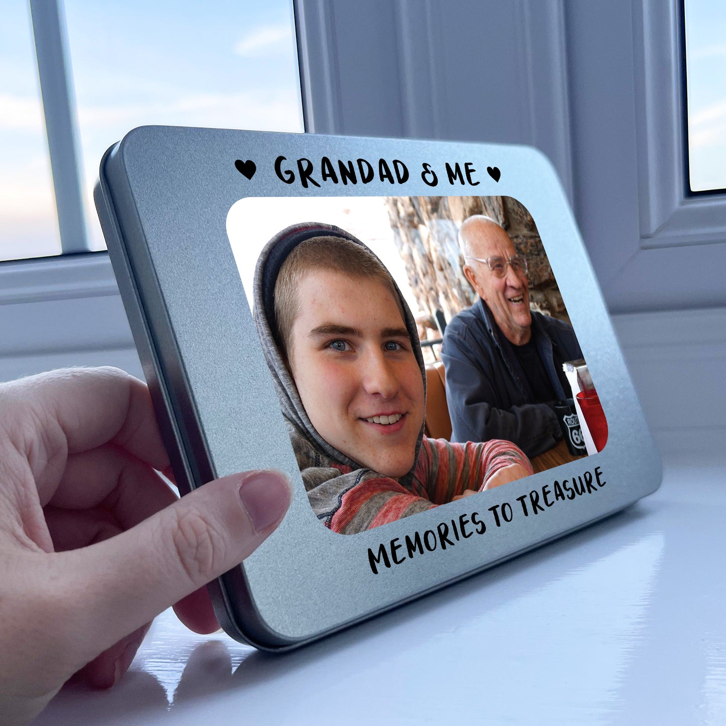 Grandad Gift For Birthday Photo Storage Personalised