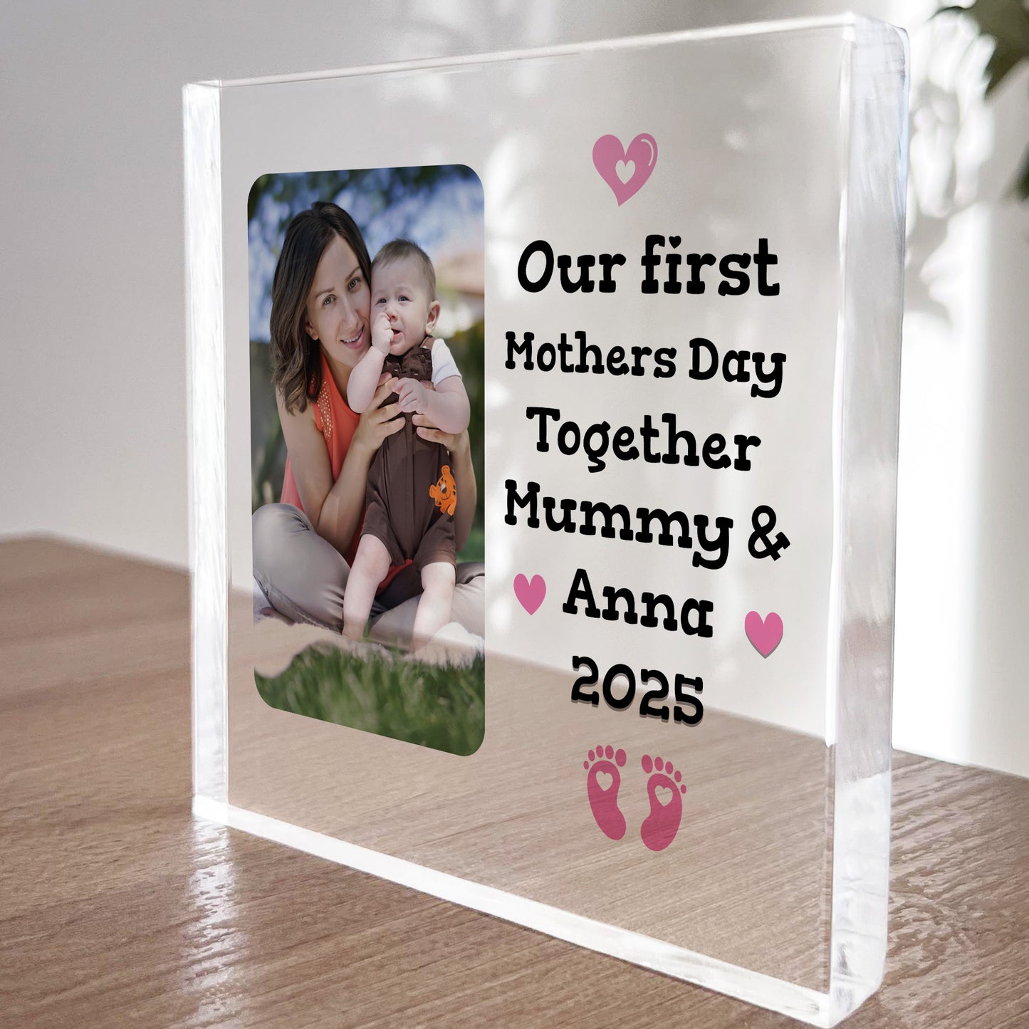 Happy First Mothers Day Gifts for Mummy Personalised Plaque Gift