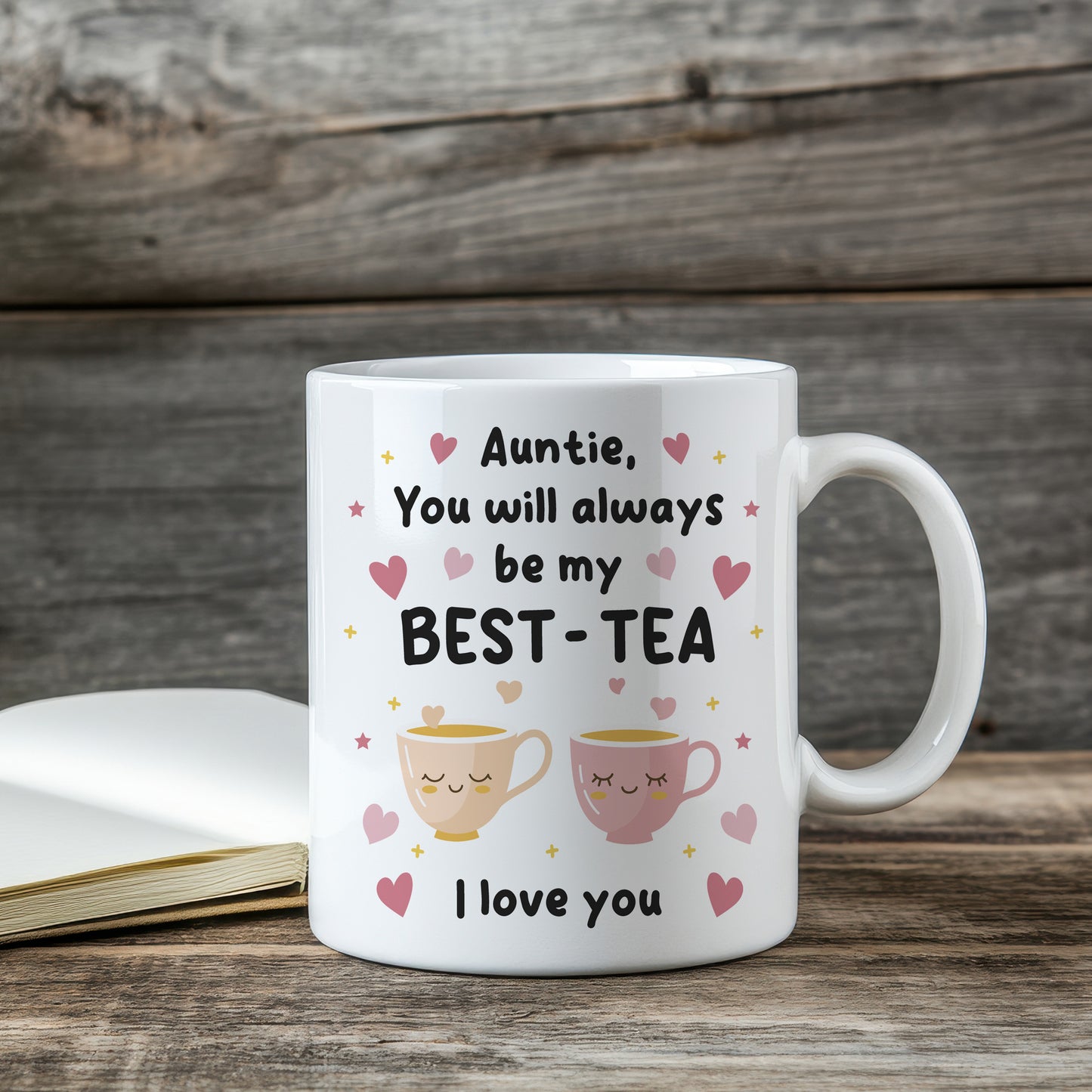 Mug For Auntie, Auntie Gift For Birthday, MY BEST TEA Mug, Besti
