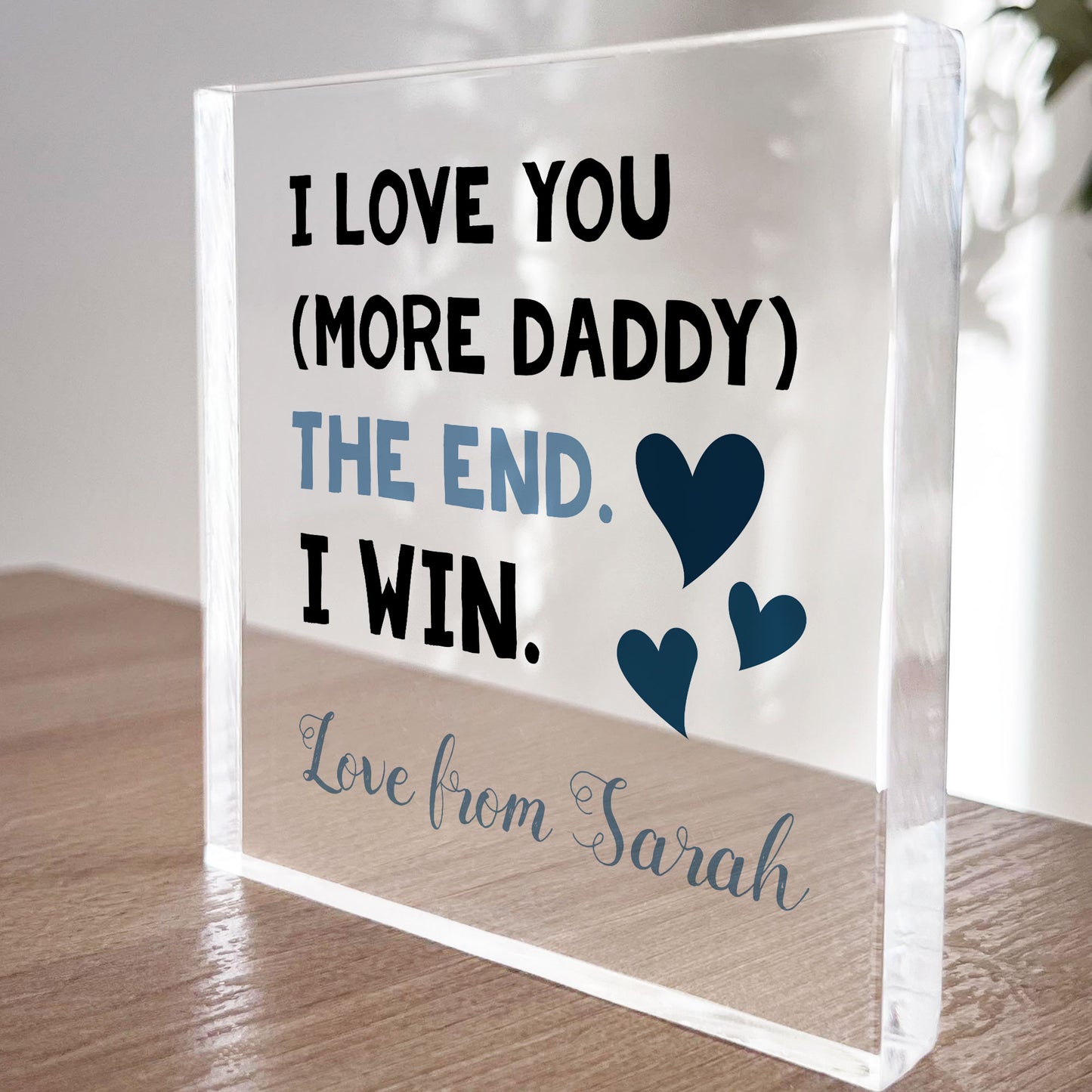 Fathers Day Gifts I LOVE YOU MORE DADDY Daddy Gifts