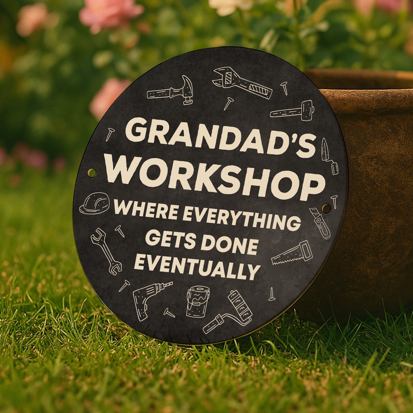 Funny Gift For Grandad Birthday Fathers Day GRANDADS WORKSHOp
