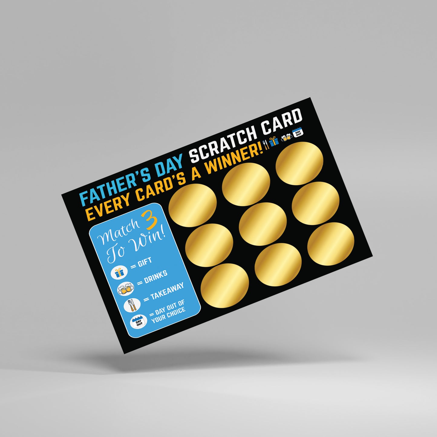 Scratch Card For Dad Gift for Dad Fathers Day Gift Novelty Card