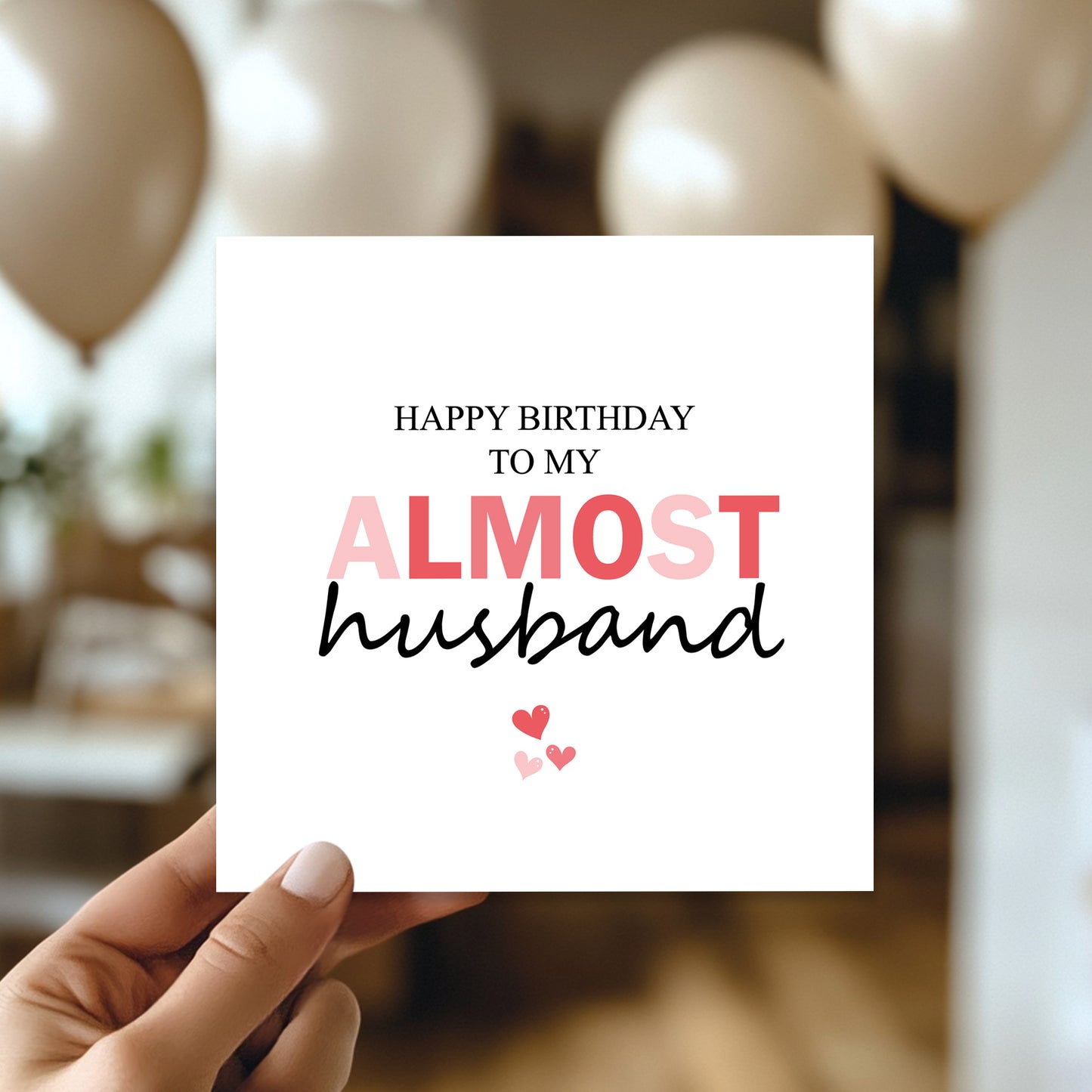 Happy Birthday Card To My Almost Husband Funny Card For Husband