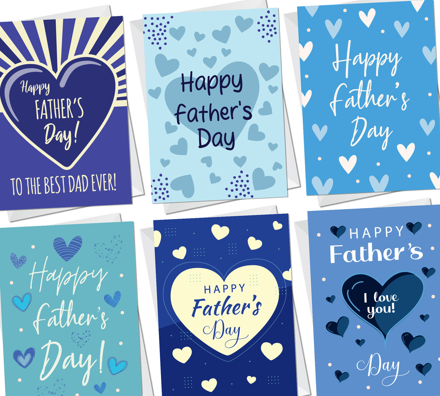 Fathers Day Card Pack Of 6 Card for Dad Grandad For Fathers Day