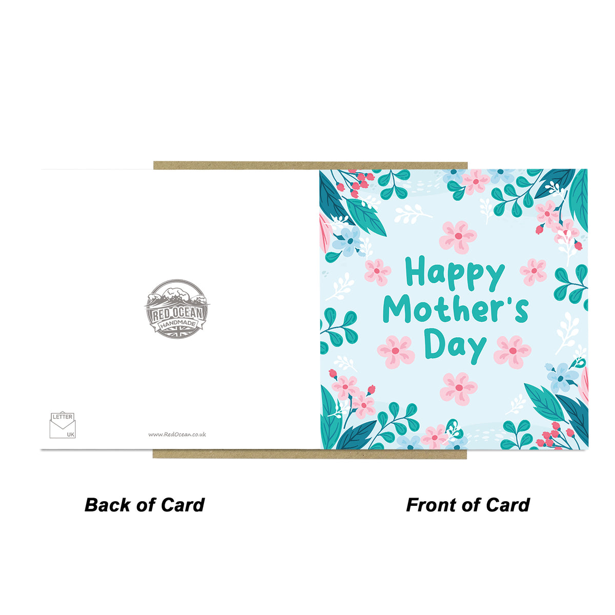 Mothers Day Card and Wooden Heart Bundle Mothers Day Card